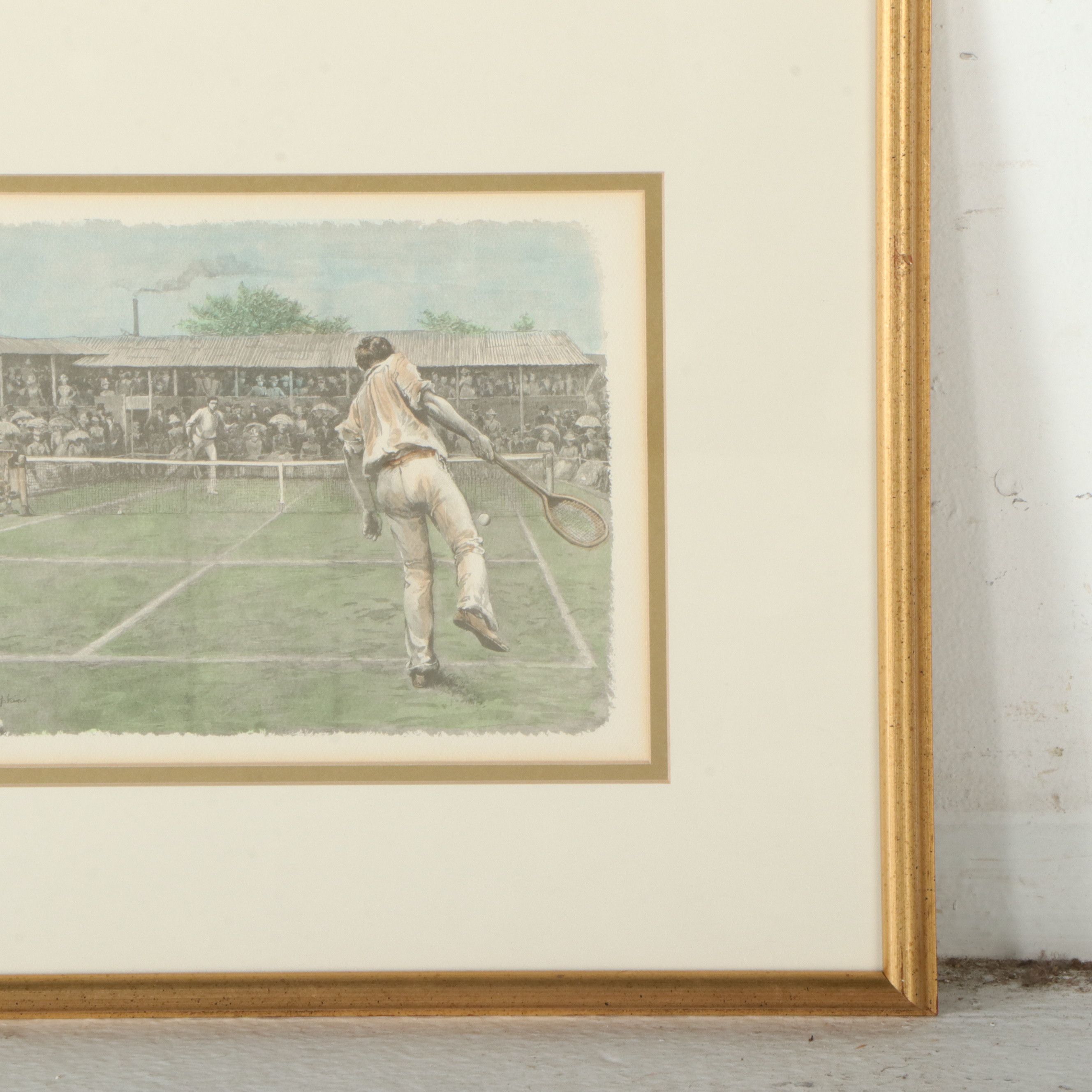 After Arthur Hopkins Reproduction Prints of Tennis Match