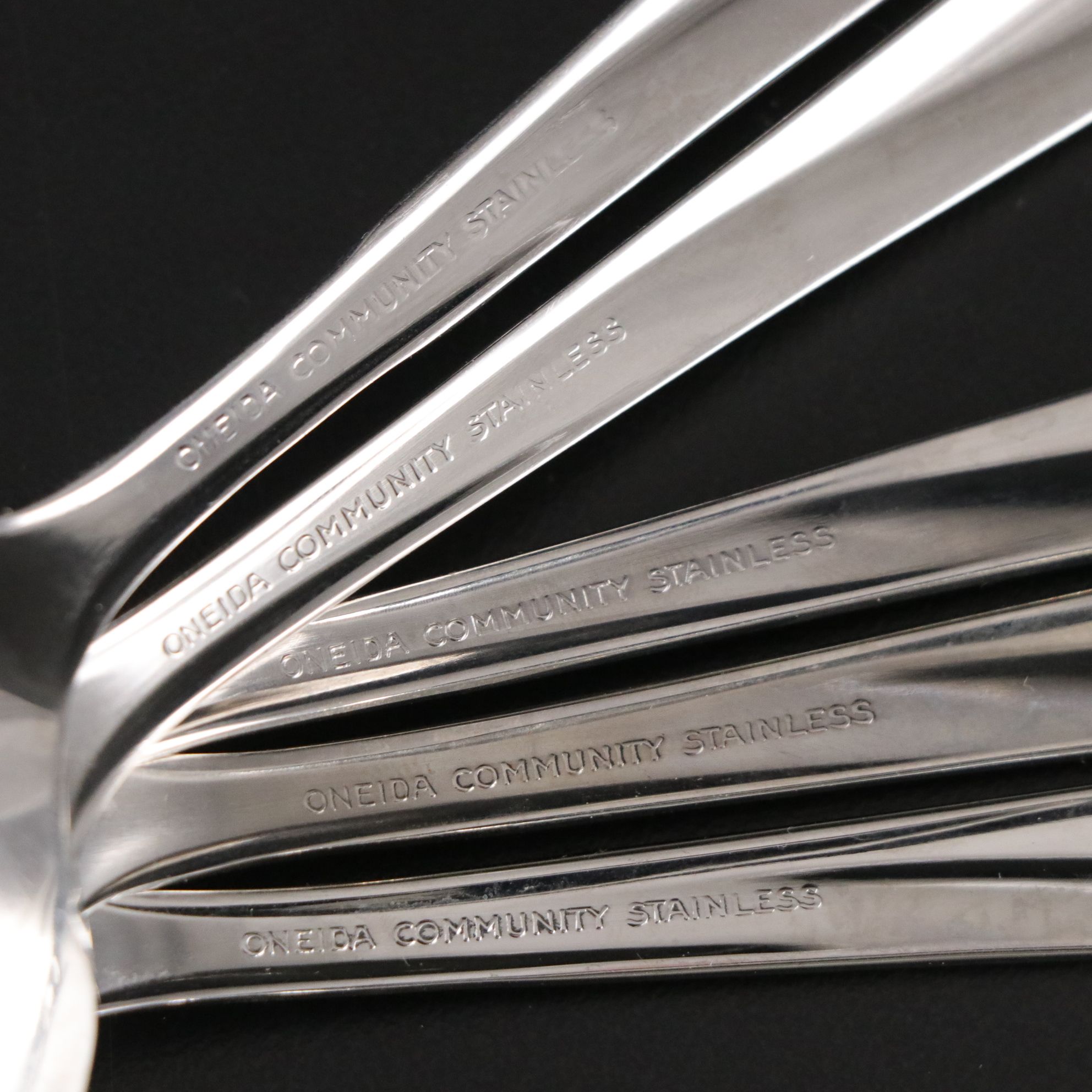 Mid Century Modern Oneida "Twin Star" and Similar Stainless Steel Flatware