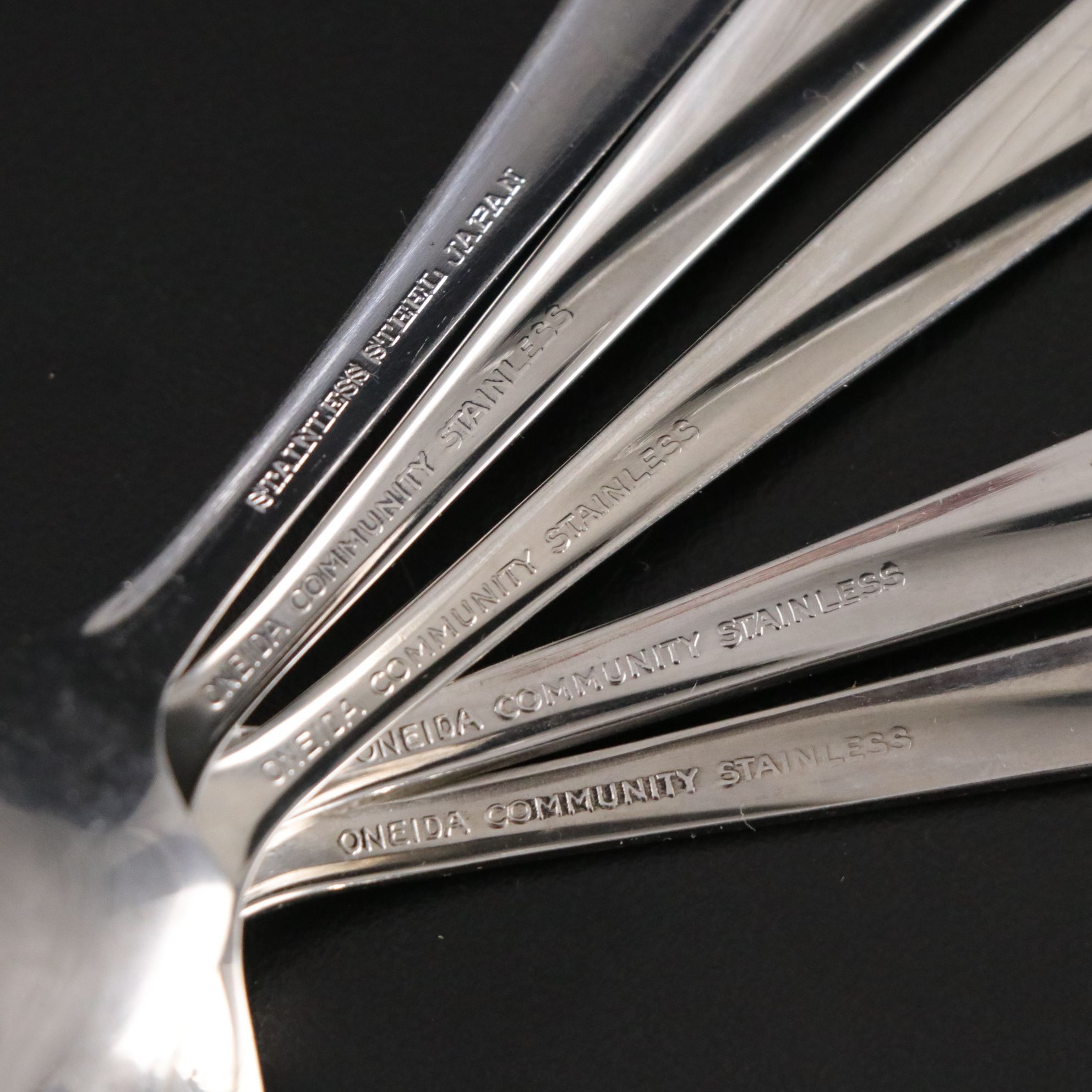 Mid Century Modern Oneida "Twin Star" and Similar Stainless Steel Flatware