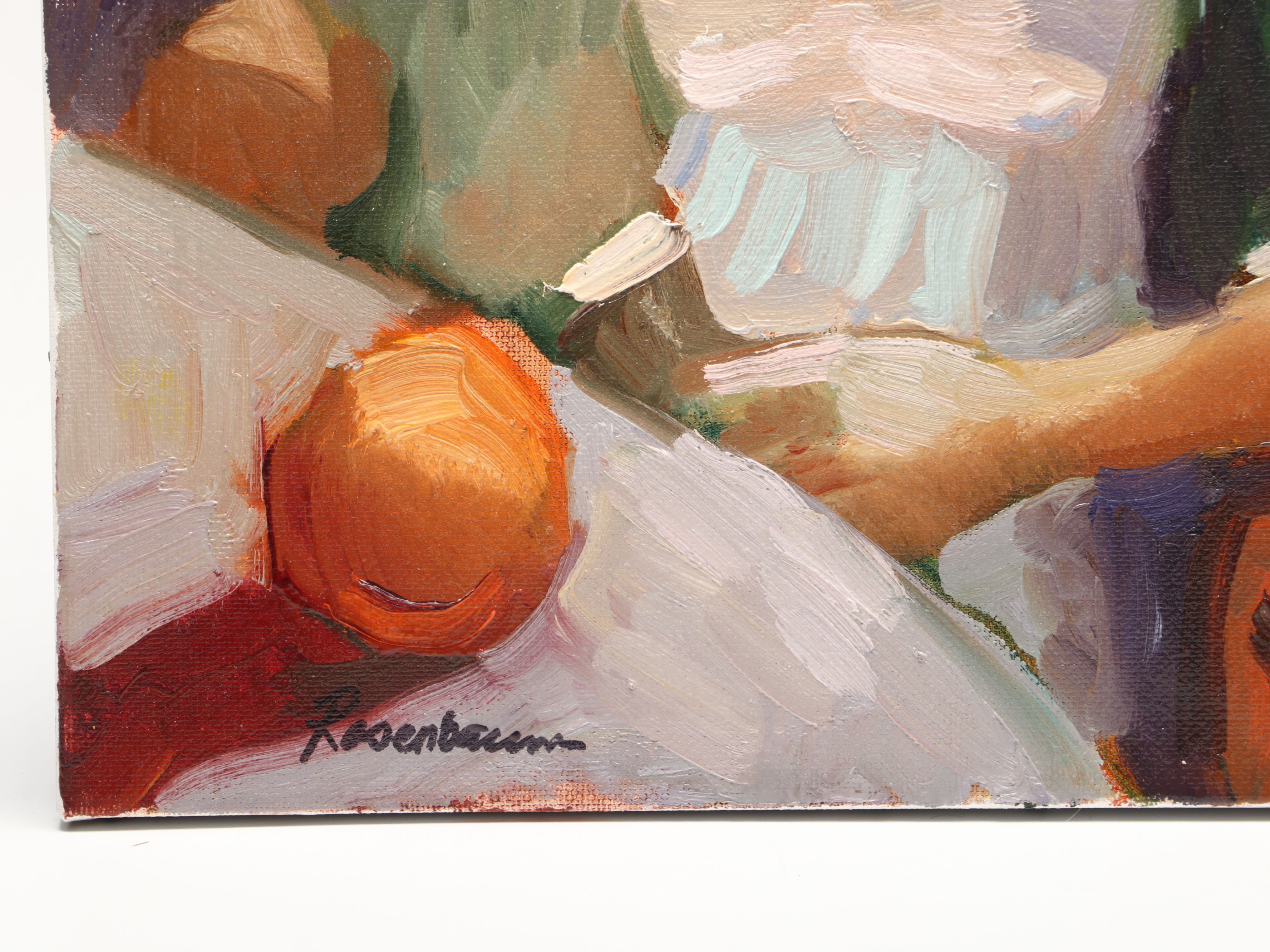 Sally Rosenbaum Garden Portrait Oil Painting, 21st Century