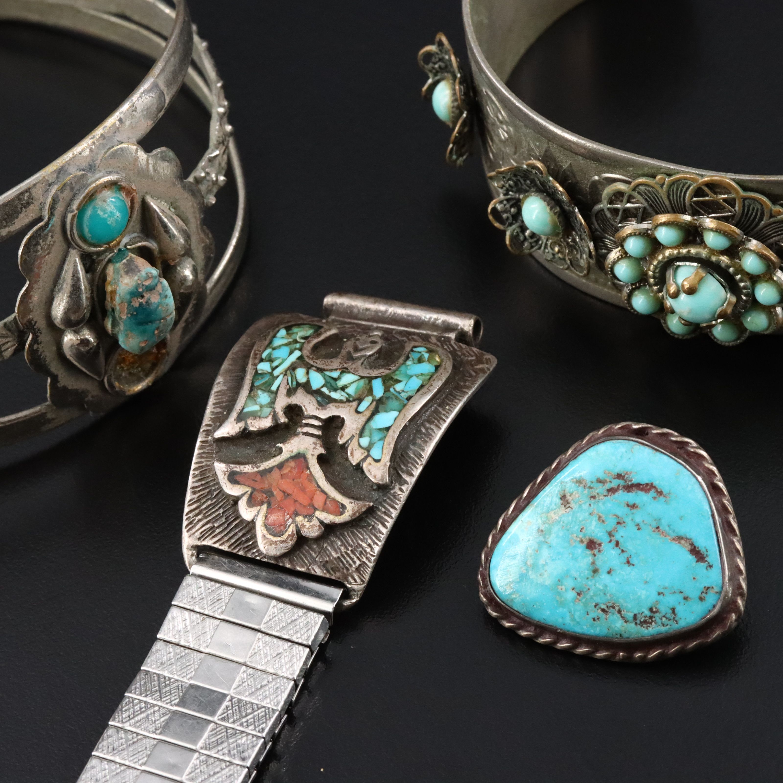 Sterling Earrings & Peyote Bird Watch Ends ft. in Jewelry Collection