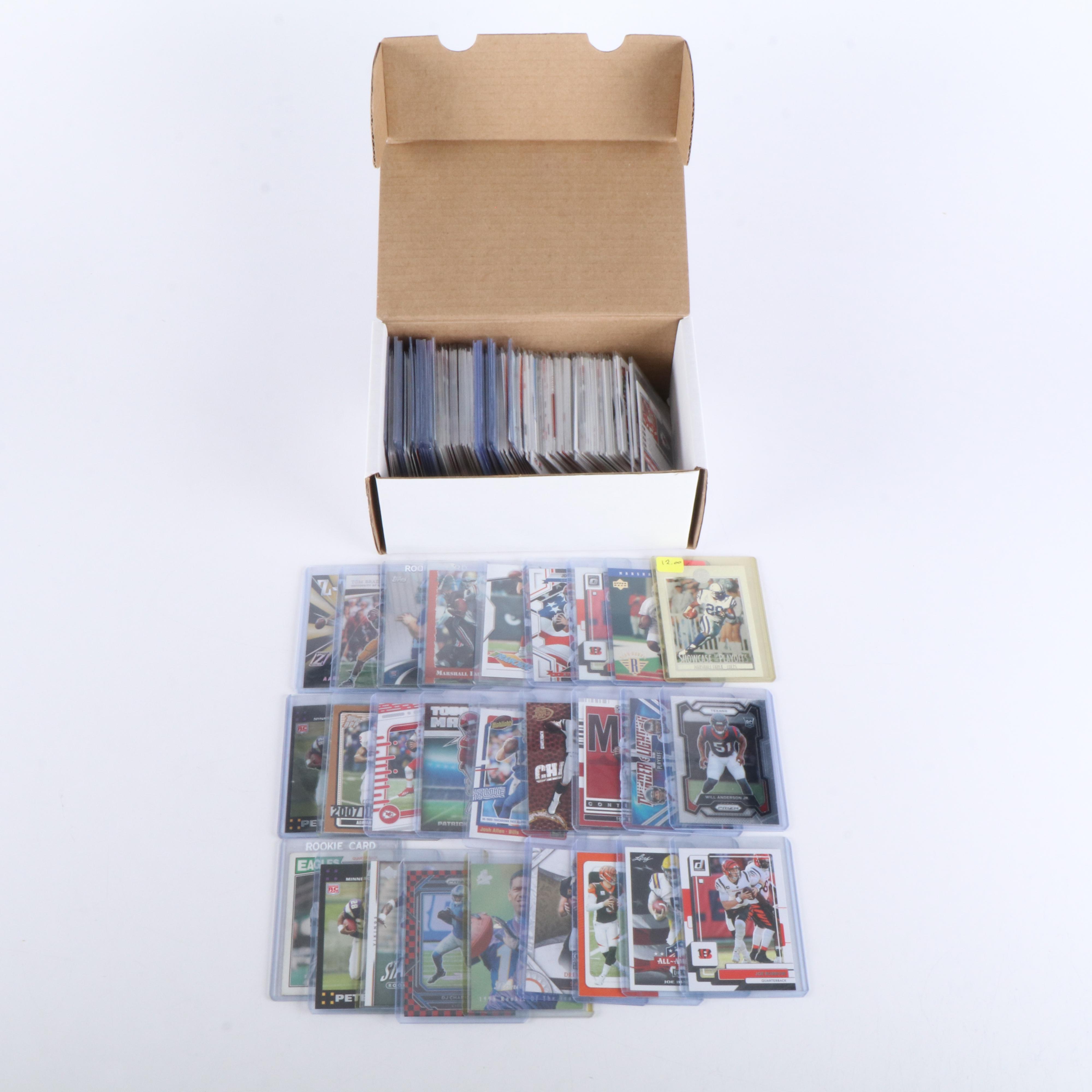 Collection of 213 Football Cards, Star Players