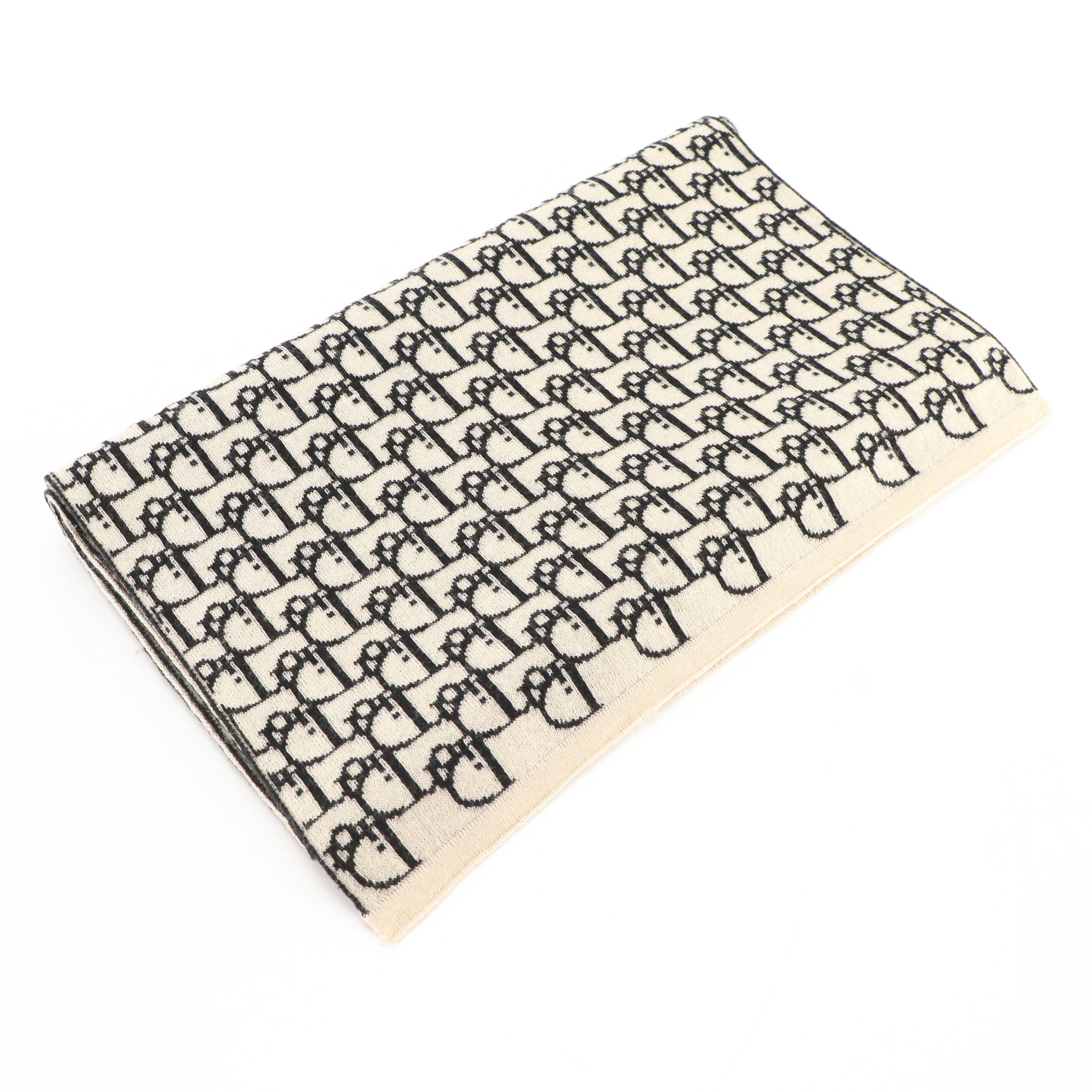 Christian Dior Oblique Lana Wool Scarf