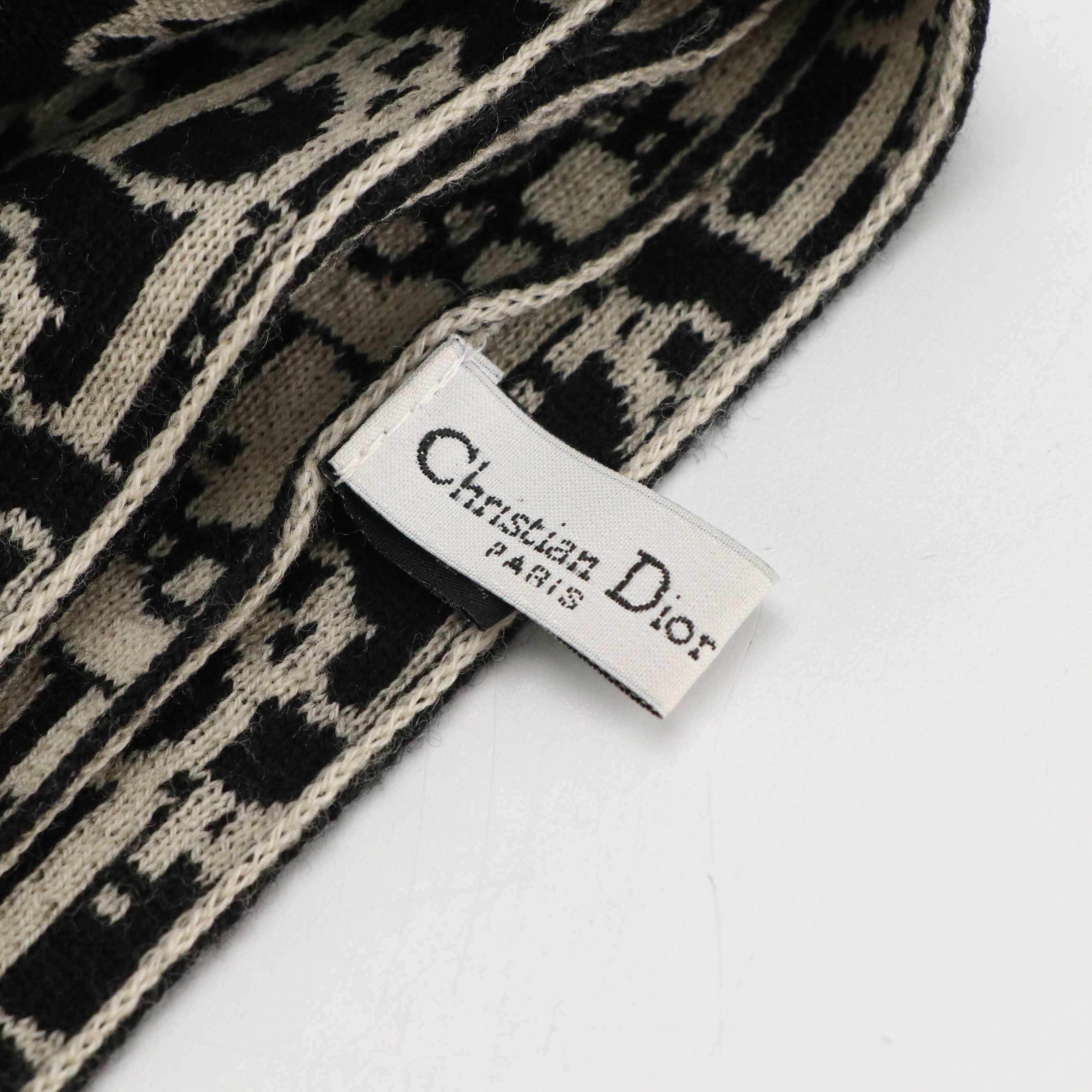 Christian Dior Oblique Lana Wool Scarf