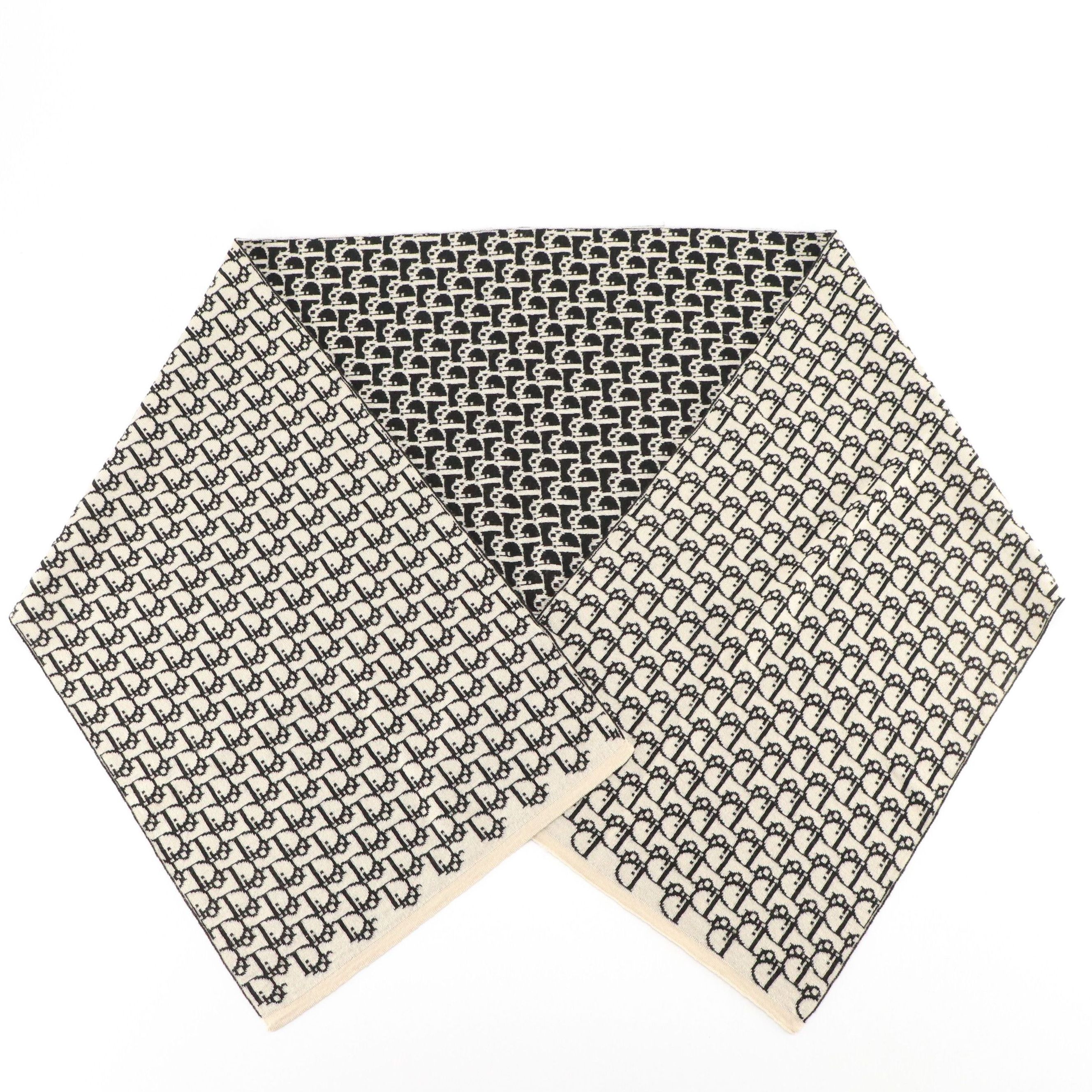 Christian Dior Oblique Lana Wool Scarf