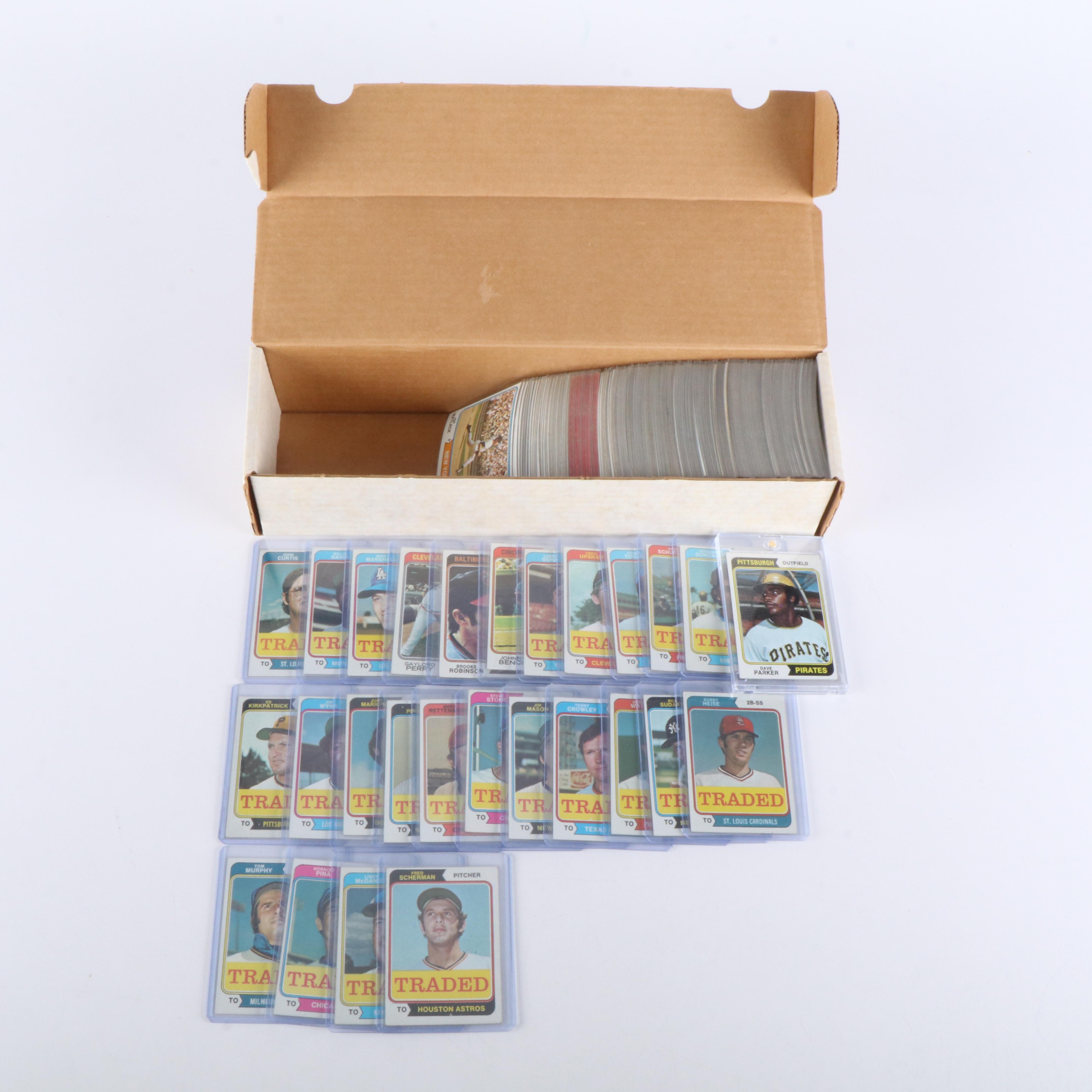 Topps Baseball Cards Featuring Dave Parker Rookie and More, 1970s