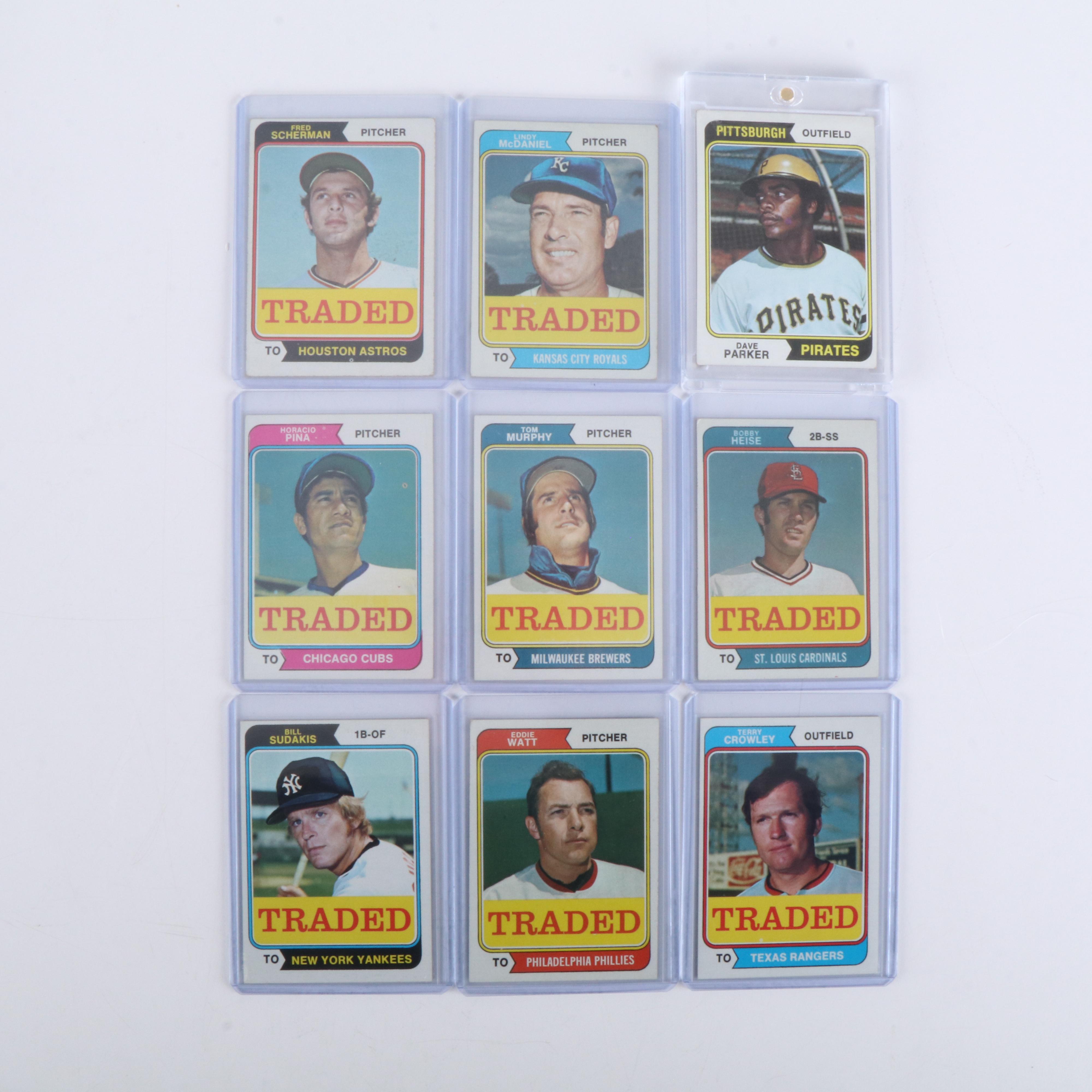 Topps Baseball Cards Featuring Dave Parker Rookie and More, 1970s