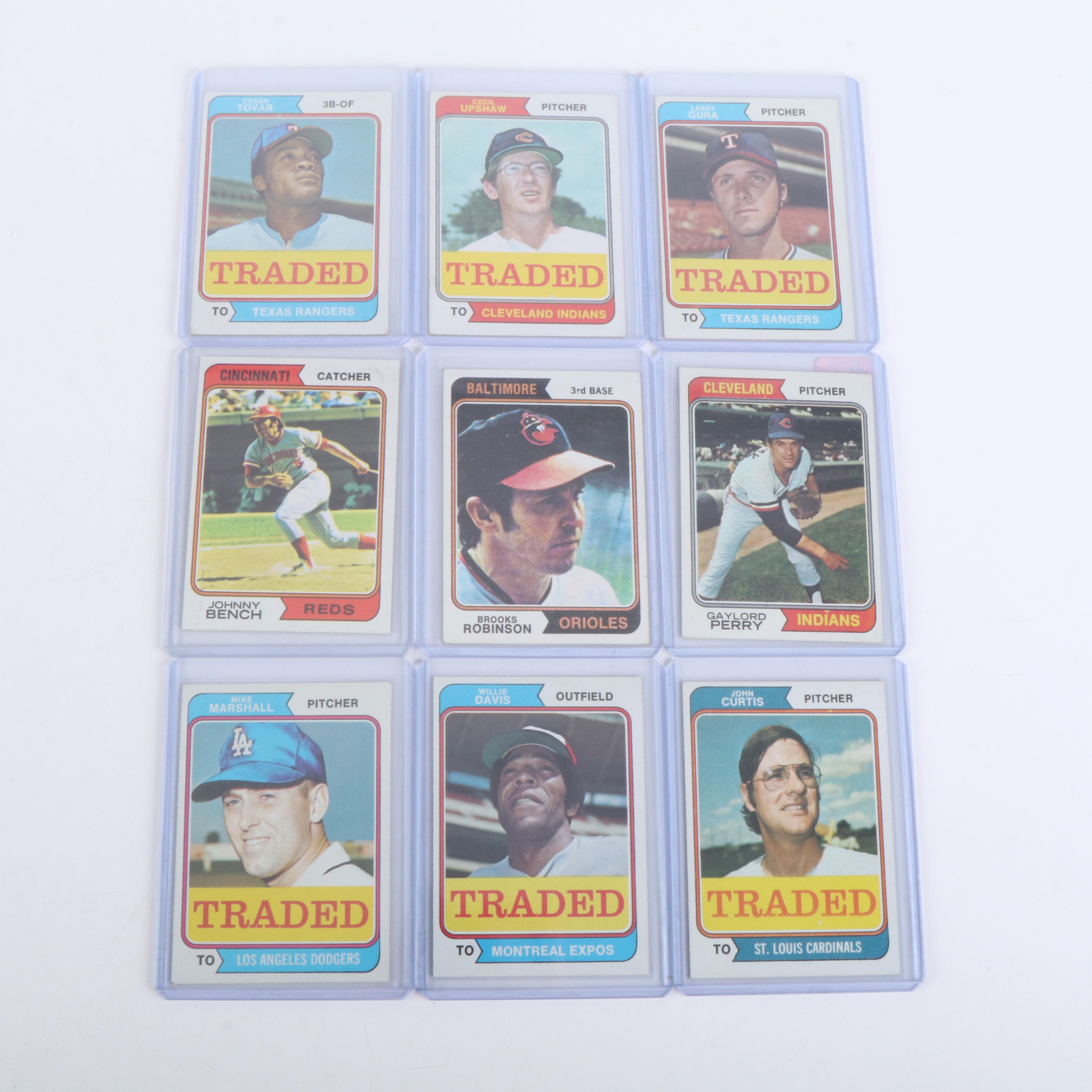 Topps Baseball Cards Featuring Dave Parker Rookie and More, 1970s