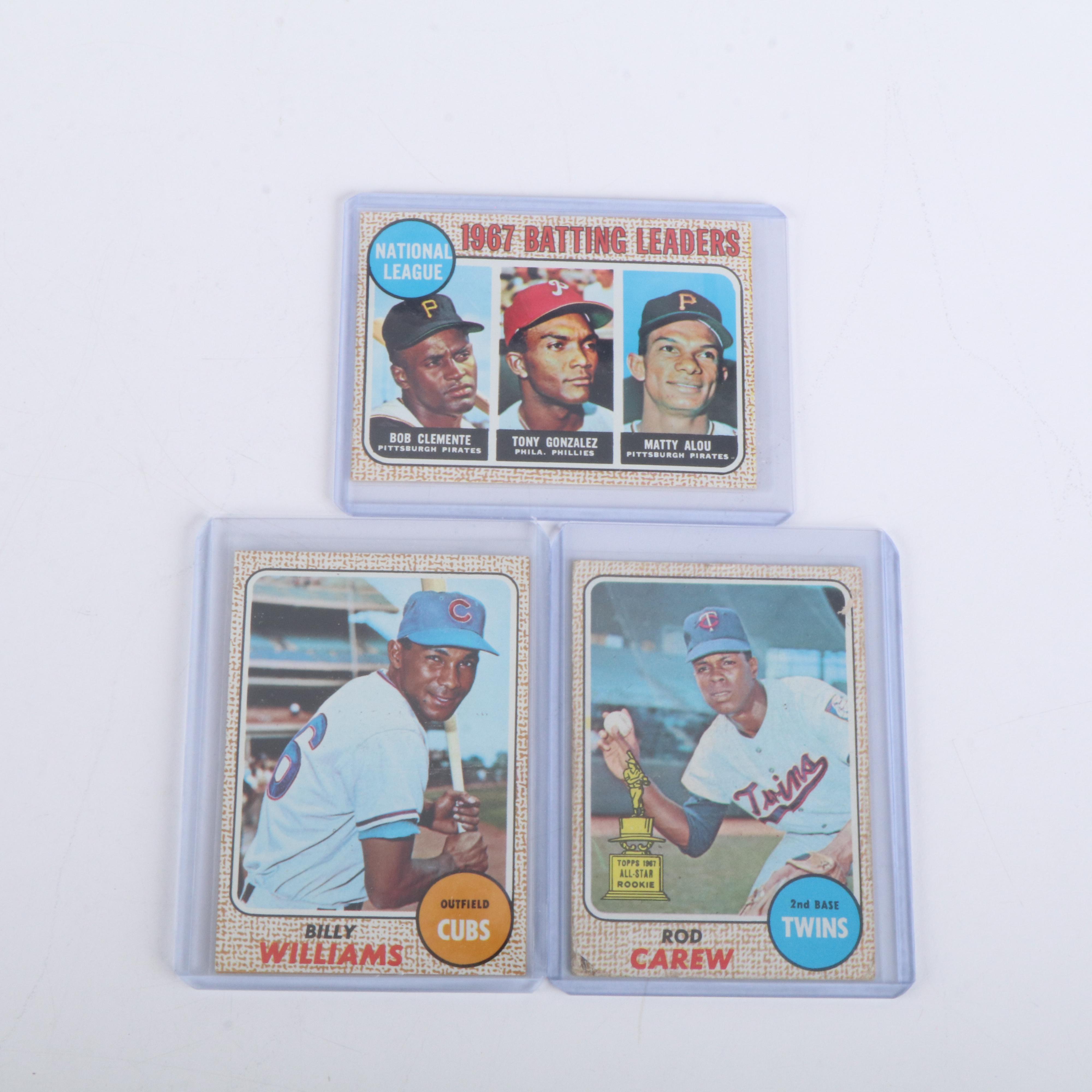 Topps Baseball Cards Featuring Roberto Clemente, Brooks Robinson, and More