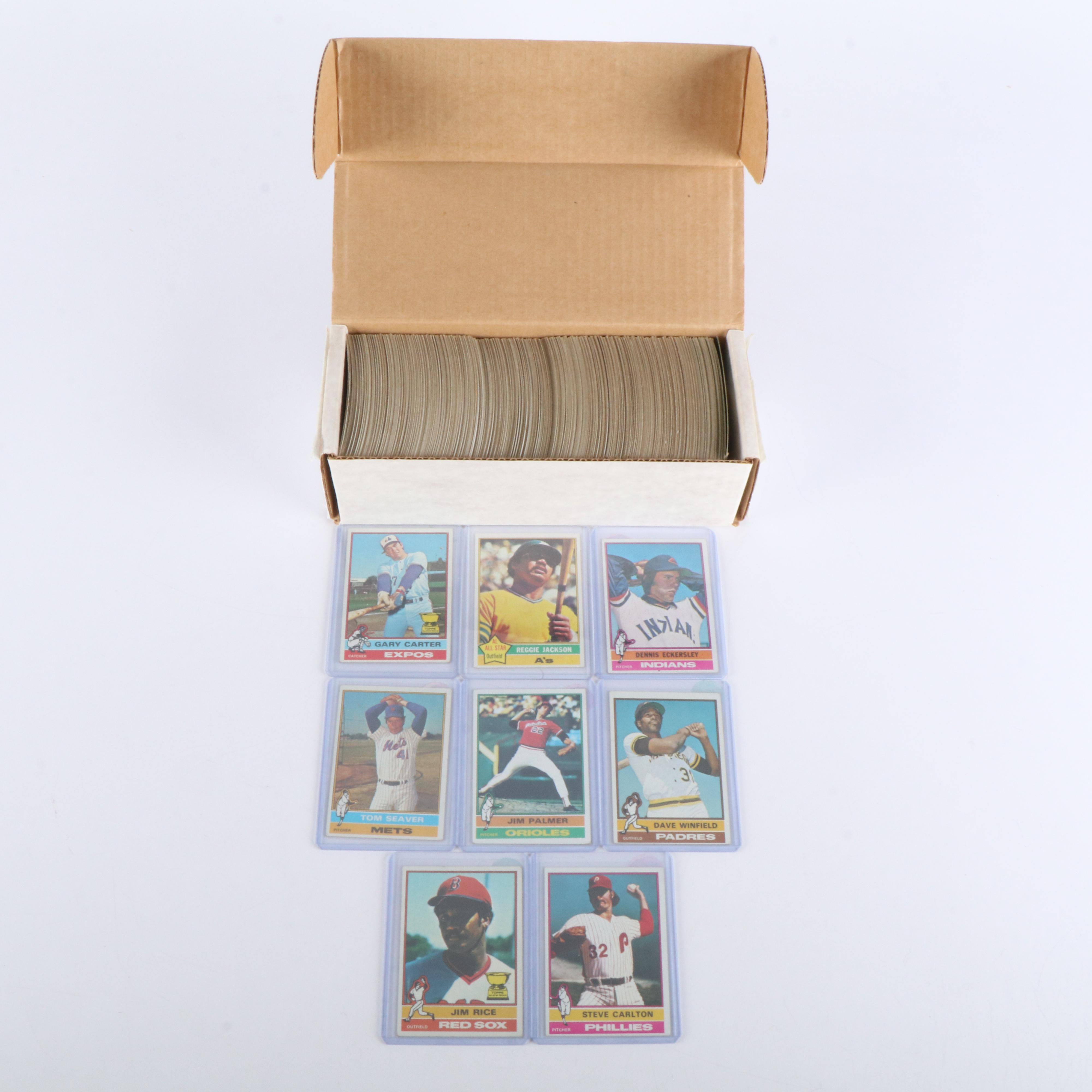 1976 Topps Baseball Cards Featuring Dennis Eckersley Rookie and More