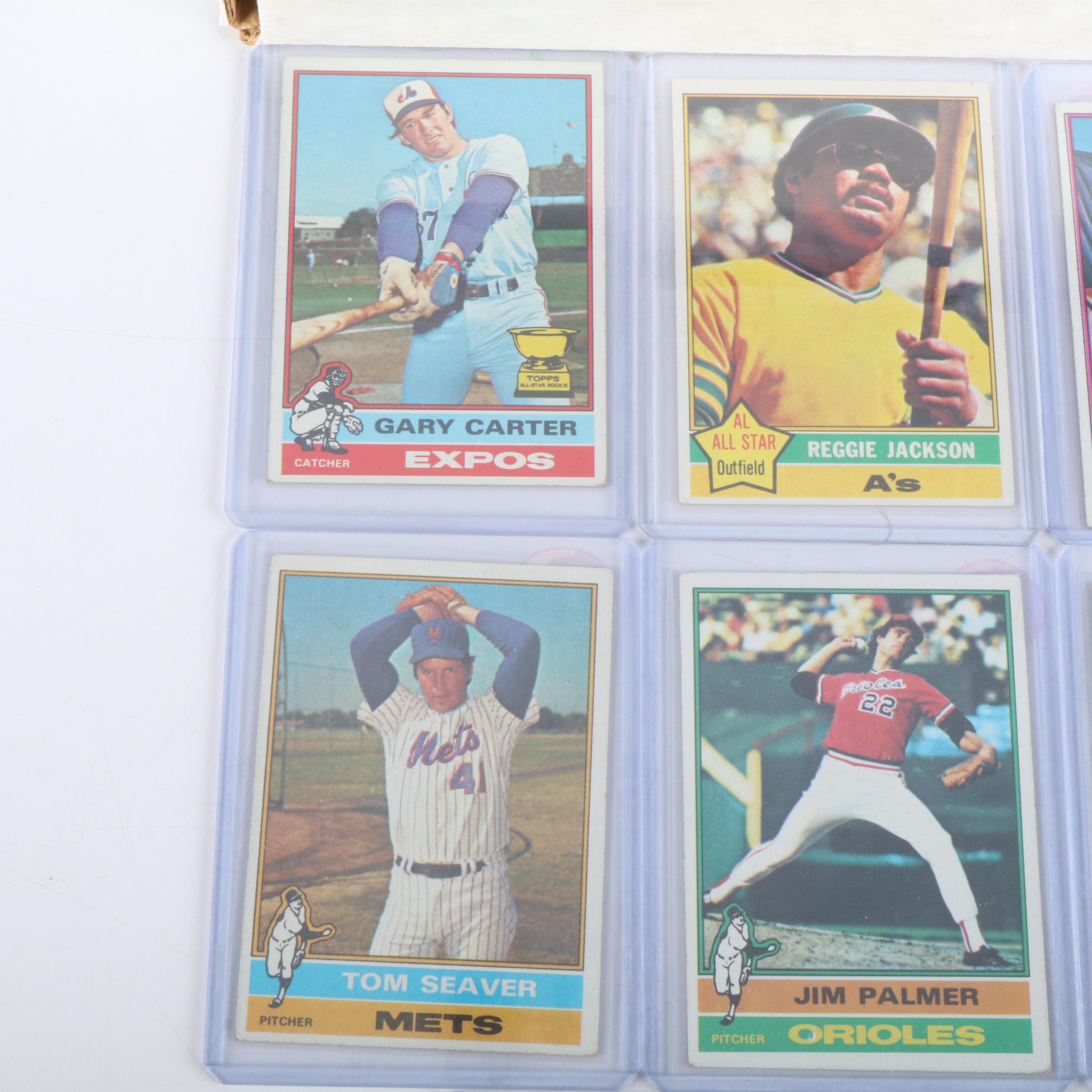 1976 Topps Baseball Cards Featuring Dennis Eckersley Rookie and More