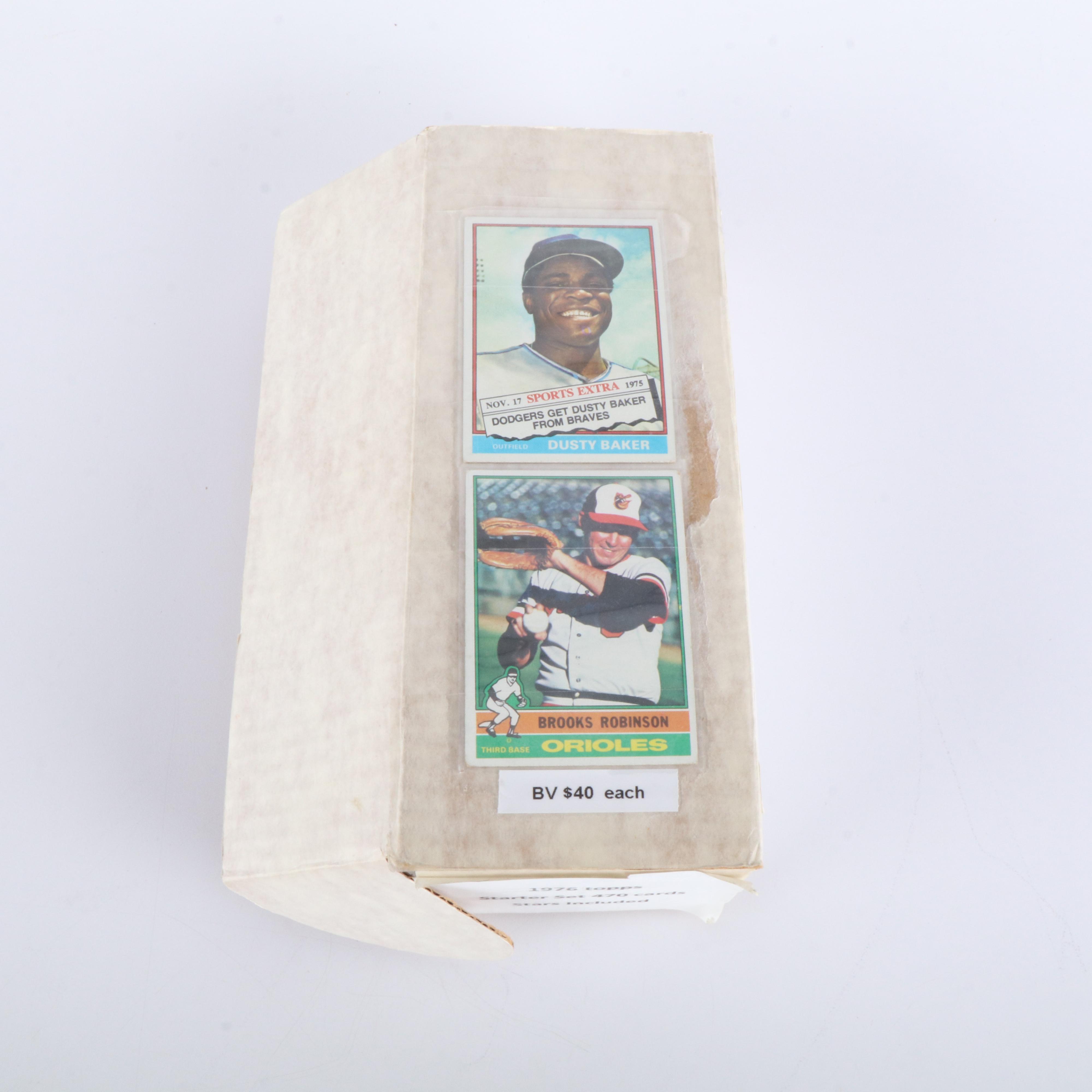 1976 Topps Baseball Cards Featuring Dennis Eckersley Rookie and More