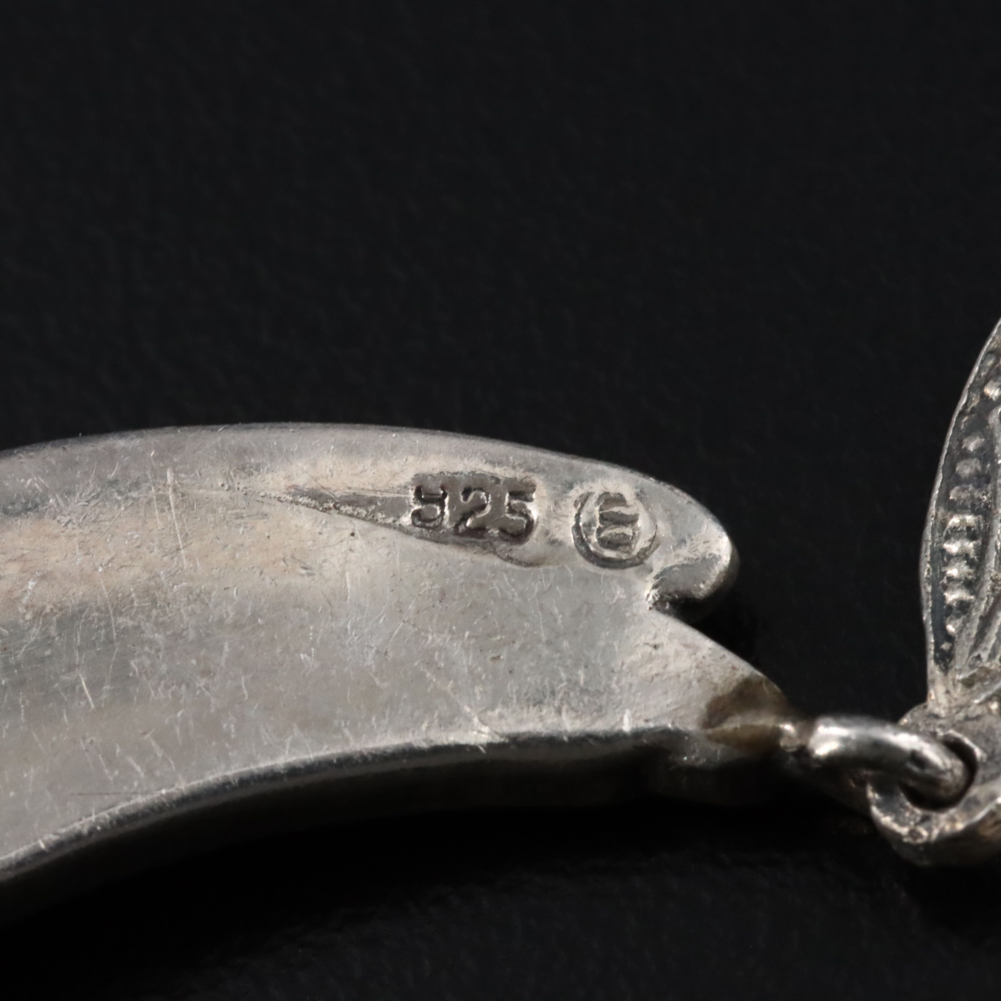 Art Deco Style Sterling Black Onyx, Mother-of-Pearl and Marcasite Necklace