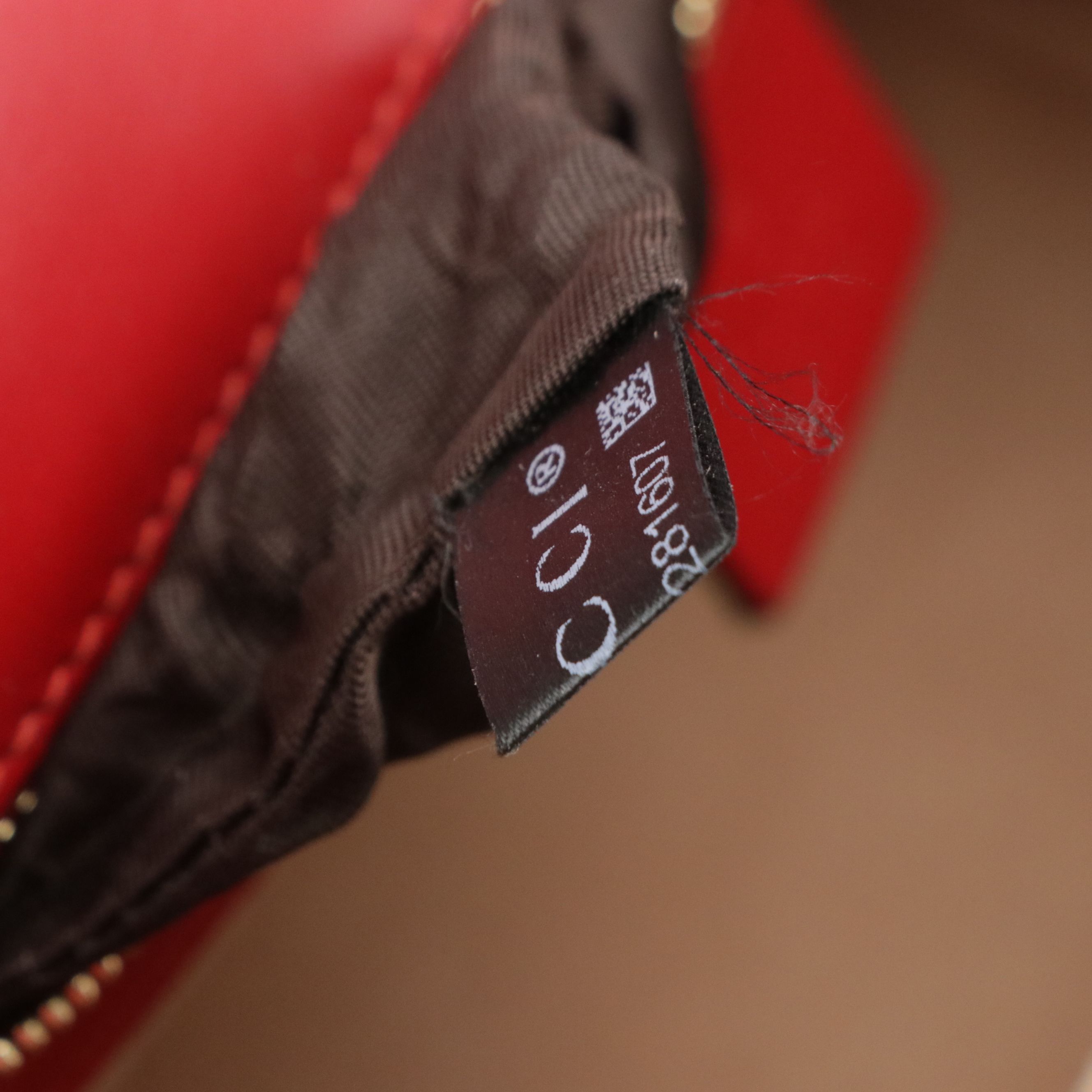 Gucci Medium Sylvie Shoulder Bag in Web Striped Red Calfskin Leather