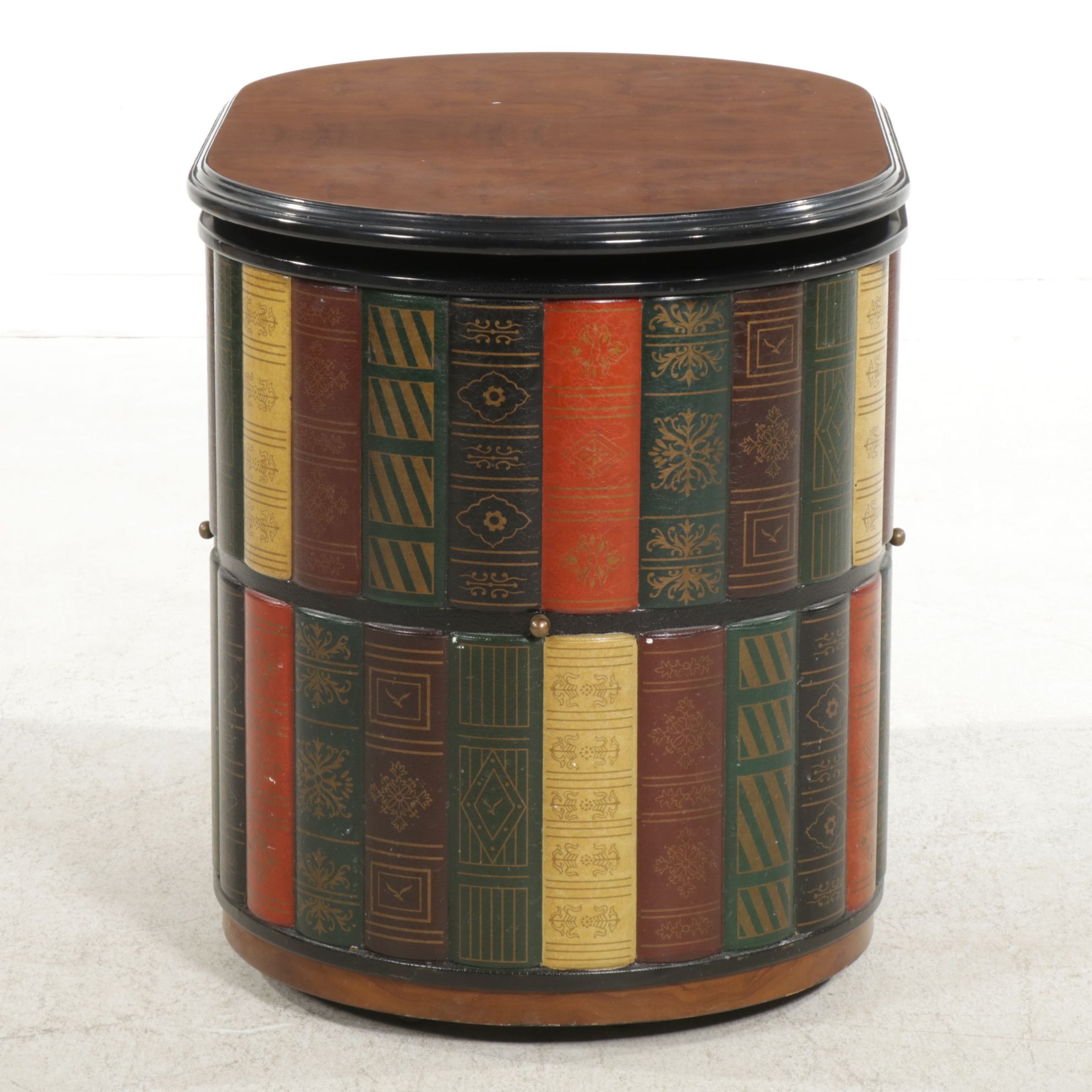 Design Toscano "Nettlestone" Trompe l'Oeil Nested Library Table and Chairs