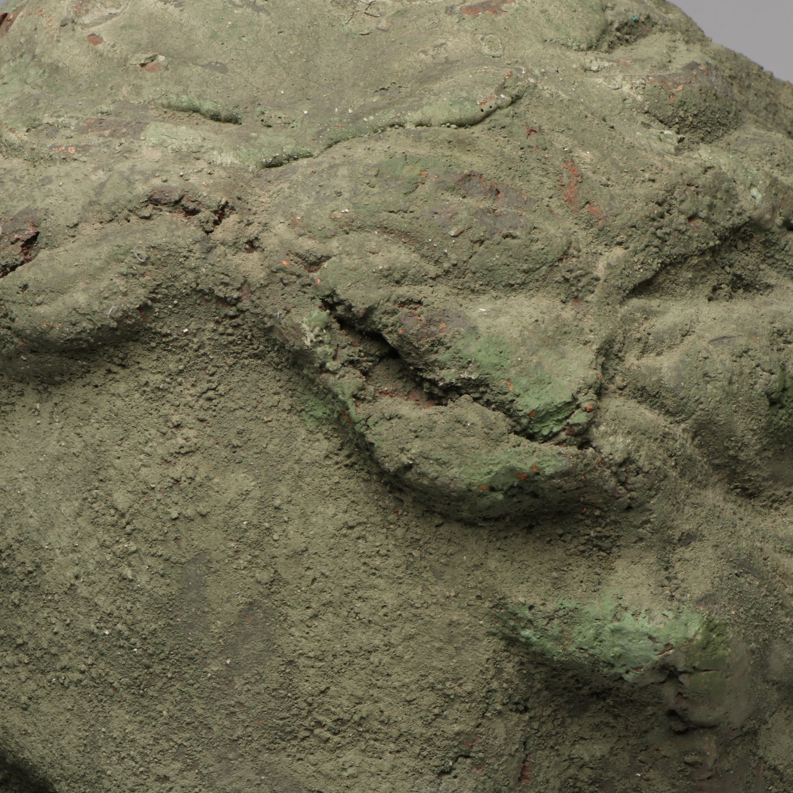 Antiqued Greek Style Ceramic Portrait Bust