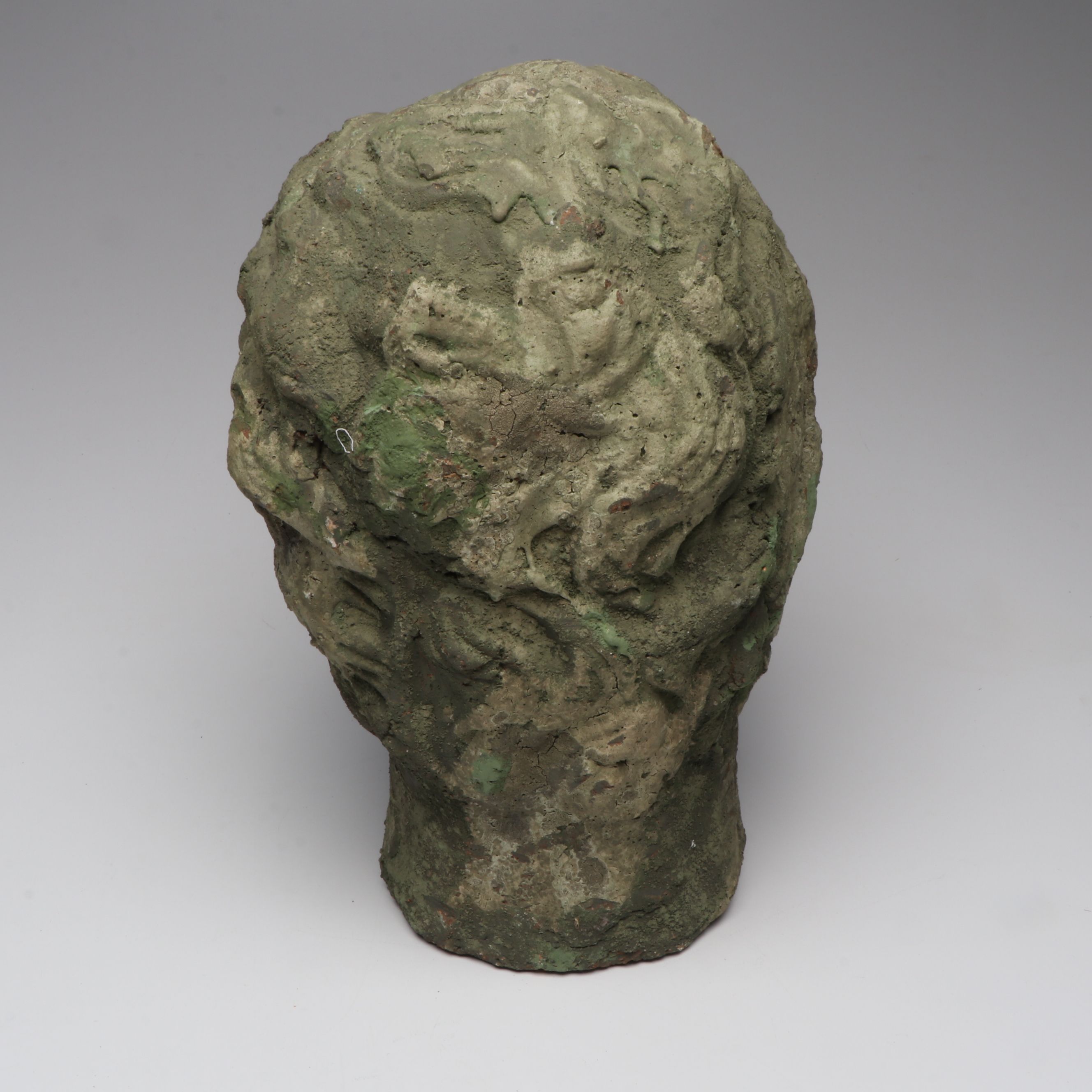 Antiqued Greek Style Ceramic Portrait Bust