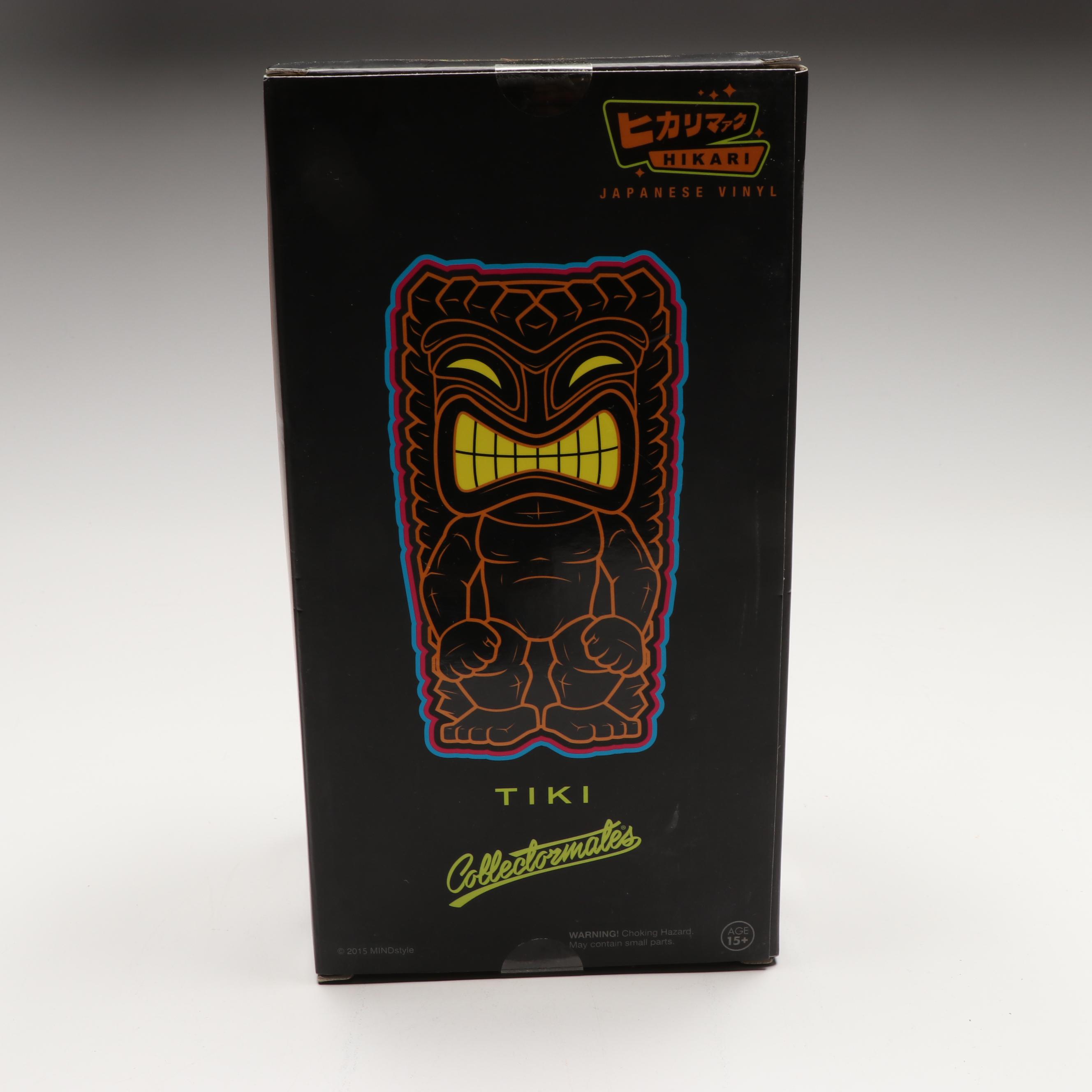 Alaskan "The Legend of Sun and Raven" Carved Wood Totem with Other Décor