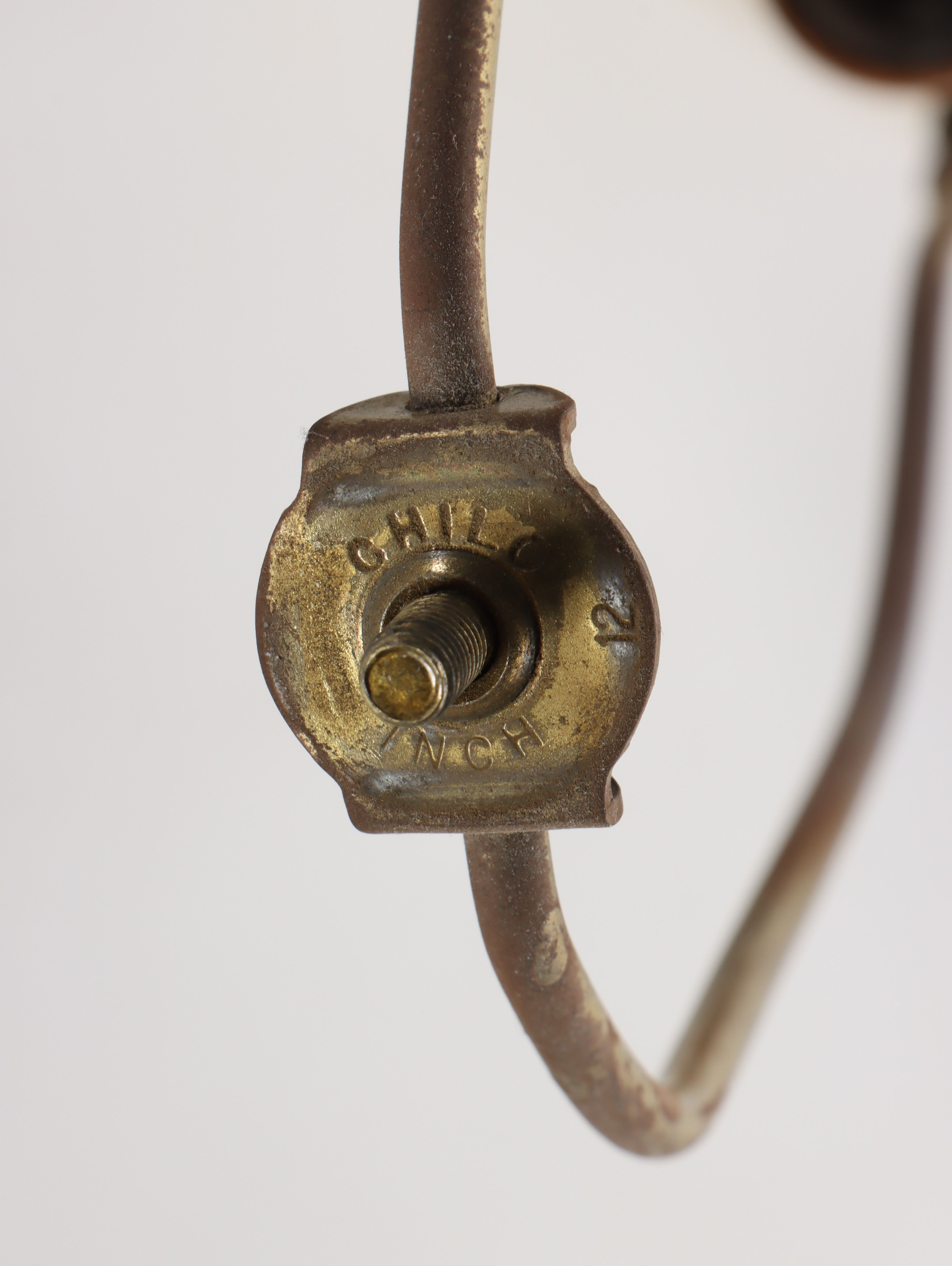 Mid Century Modern Lamp with Woven Shade Attributed to Maria Kipp, Circa 1960s