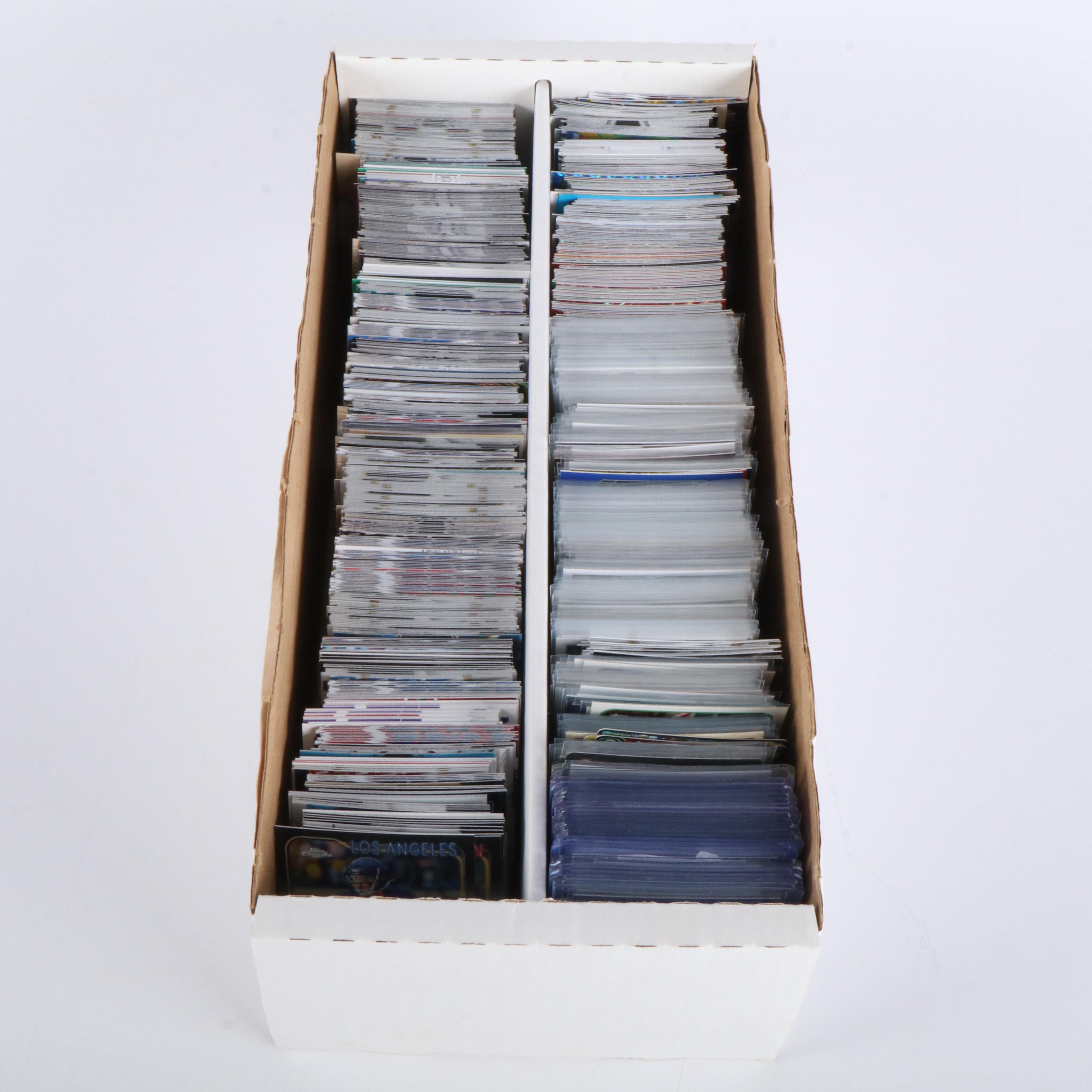 Trading Card Collection Featuring Football, Baseball, Pokémon, and More