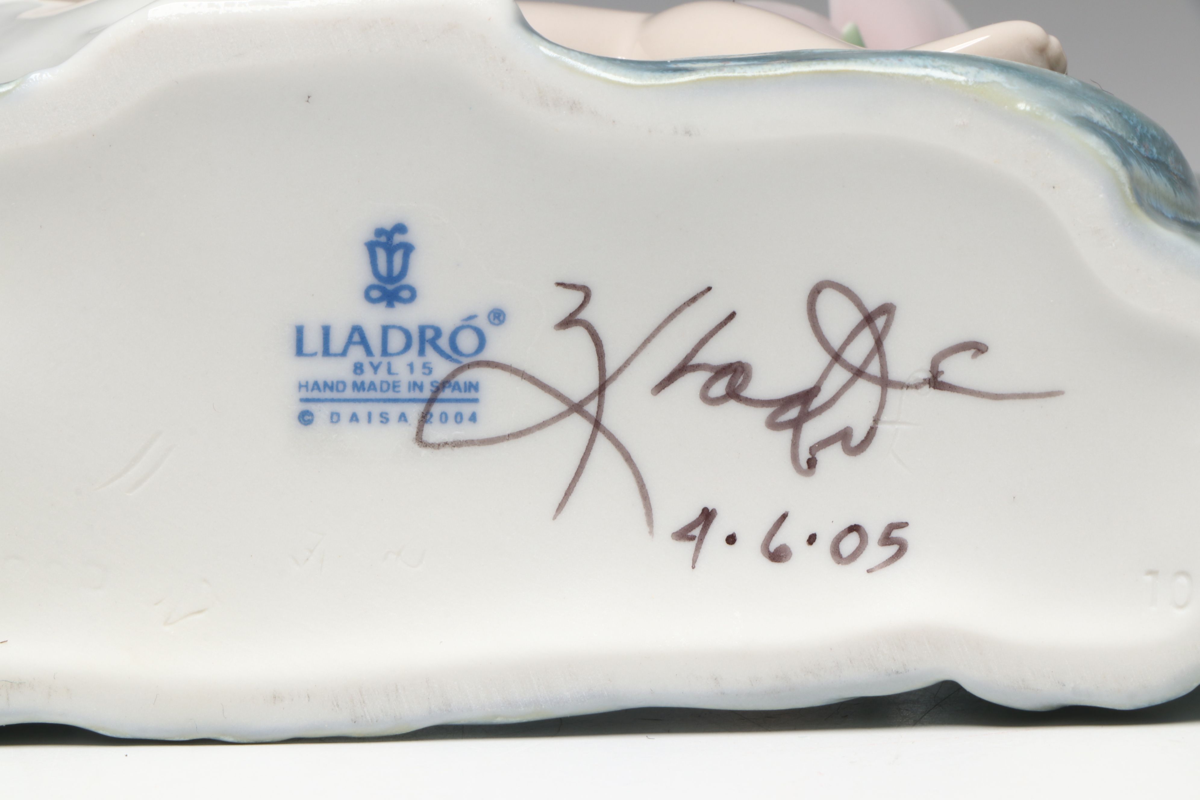 Lladró "Niño Pierrot," & Signed "Childhood Dream" & "Fantasy" Porcelain Figures