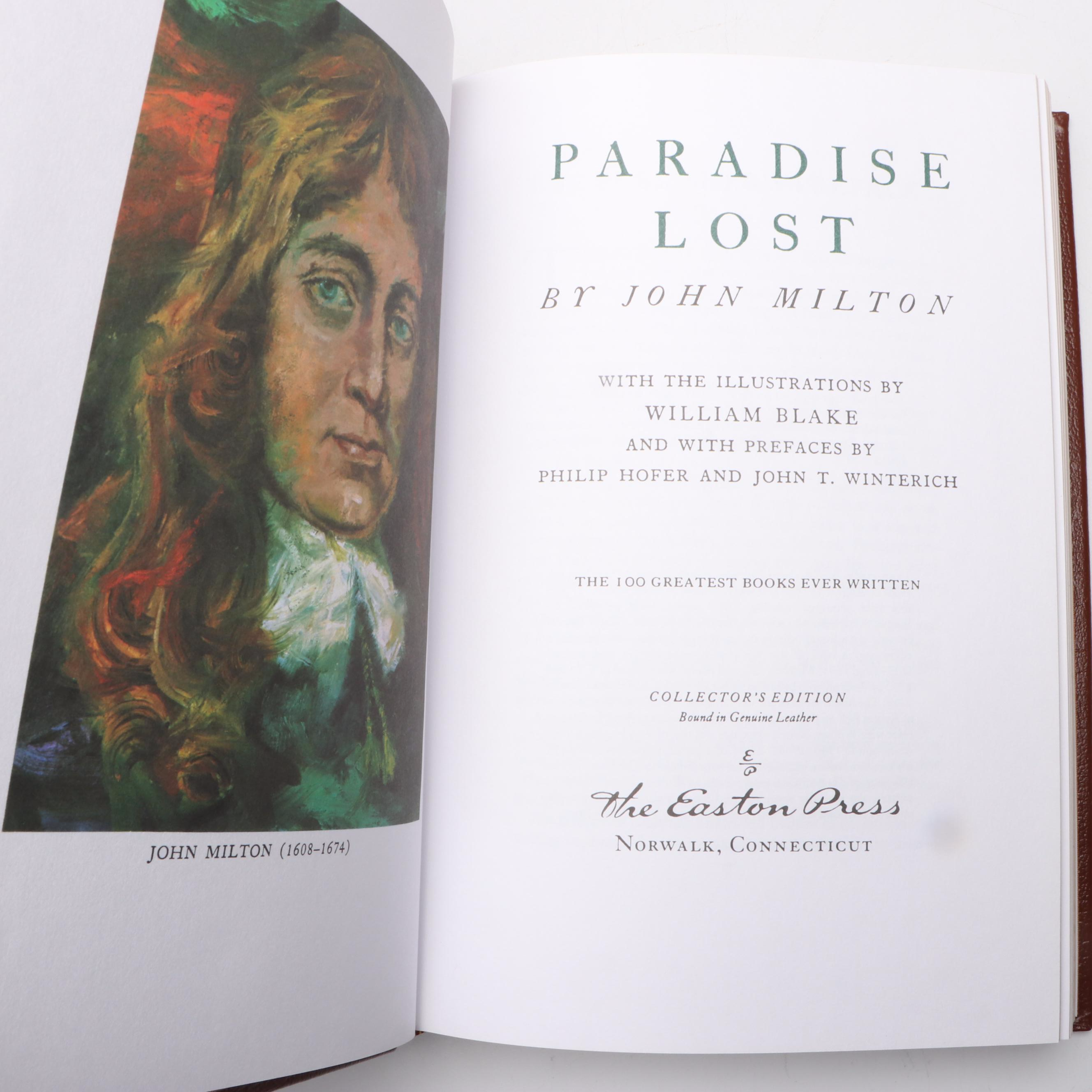 Easton Press "Paradise Lost" by John Milton and More Books