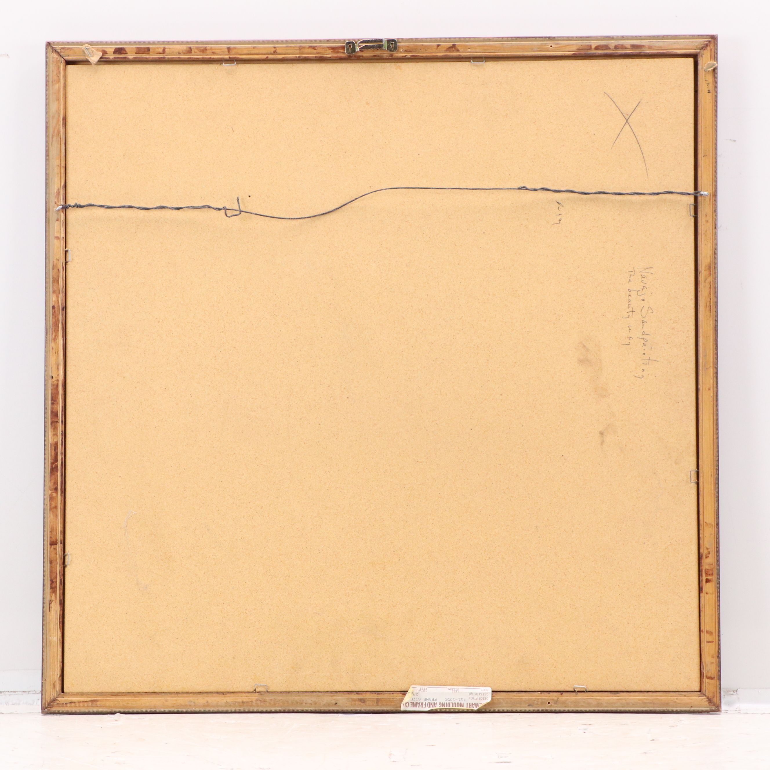 Navajo Sand Painting "Four Houses of the Sun" Framed Art