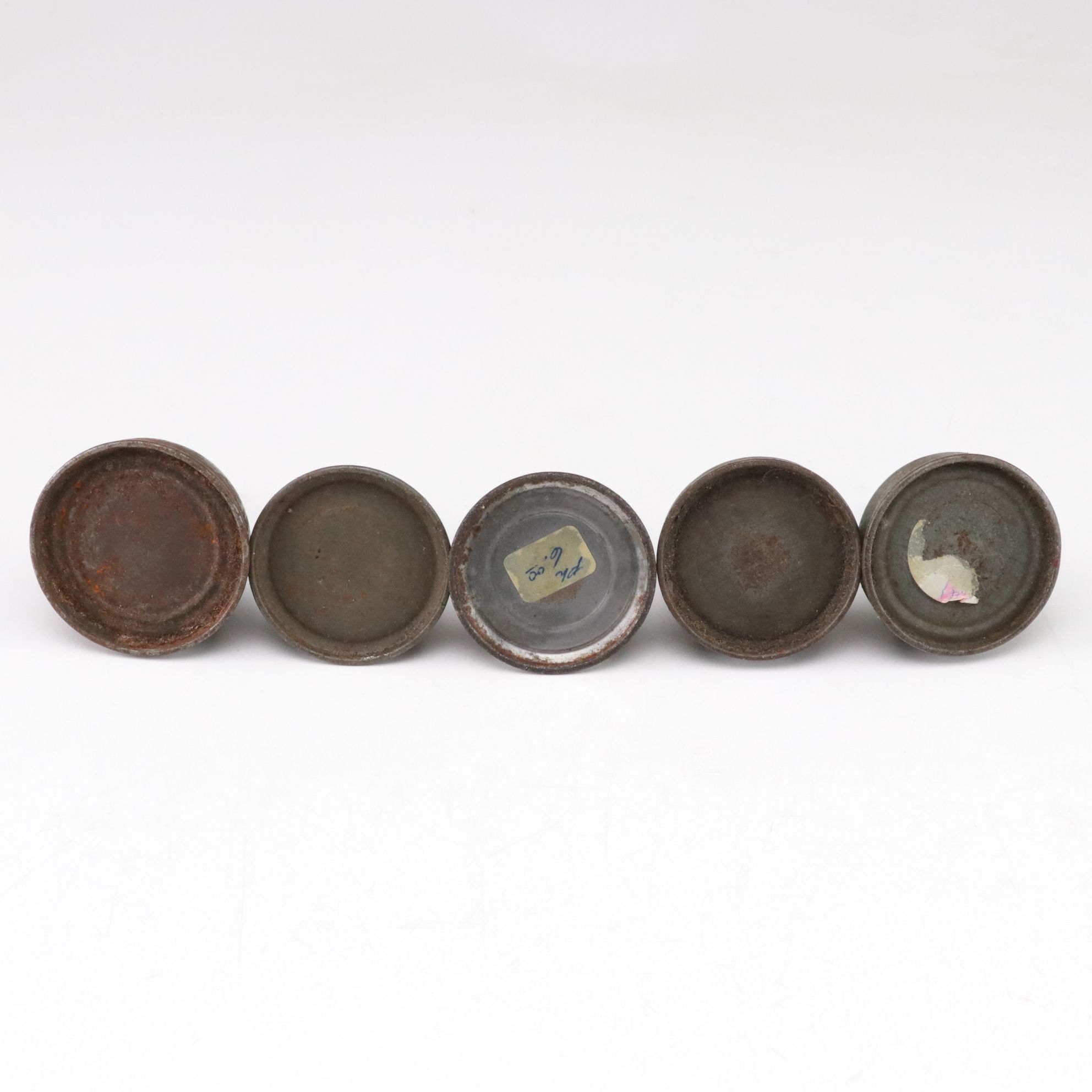 WWII Era Gun Oil Can with Other Oil Cans and Grinding Wheel, Mid-20th Century