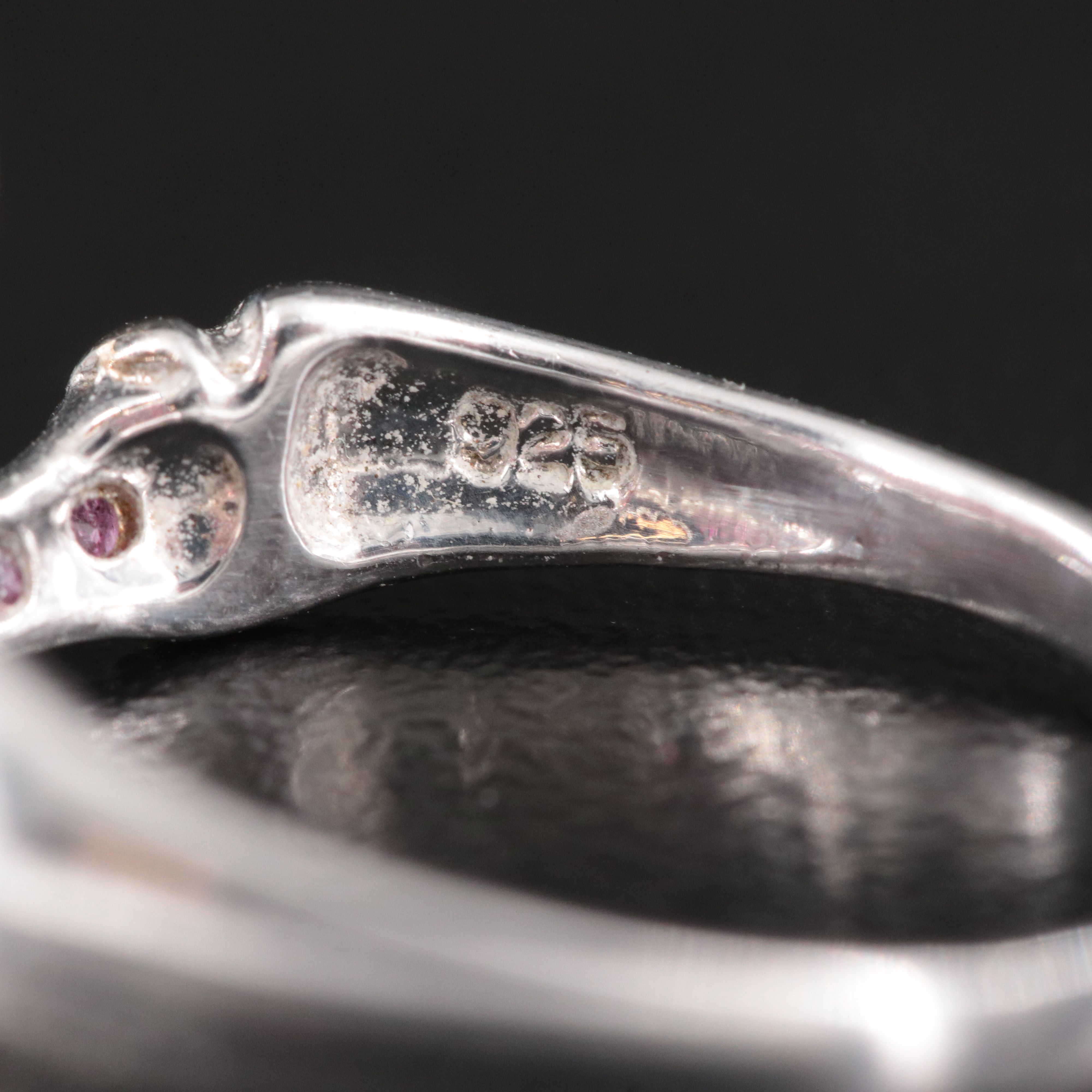 Sterling Ruby and Sapphire Jaguar Ring