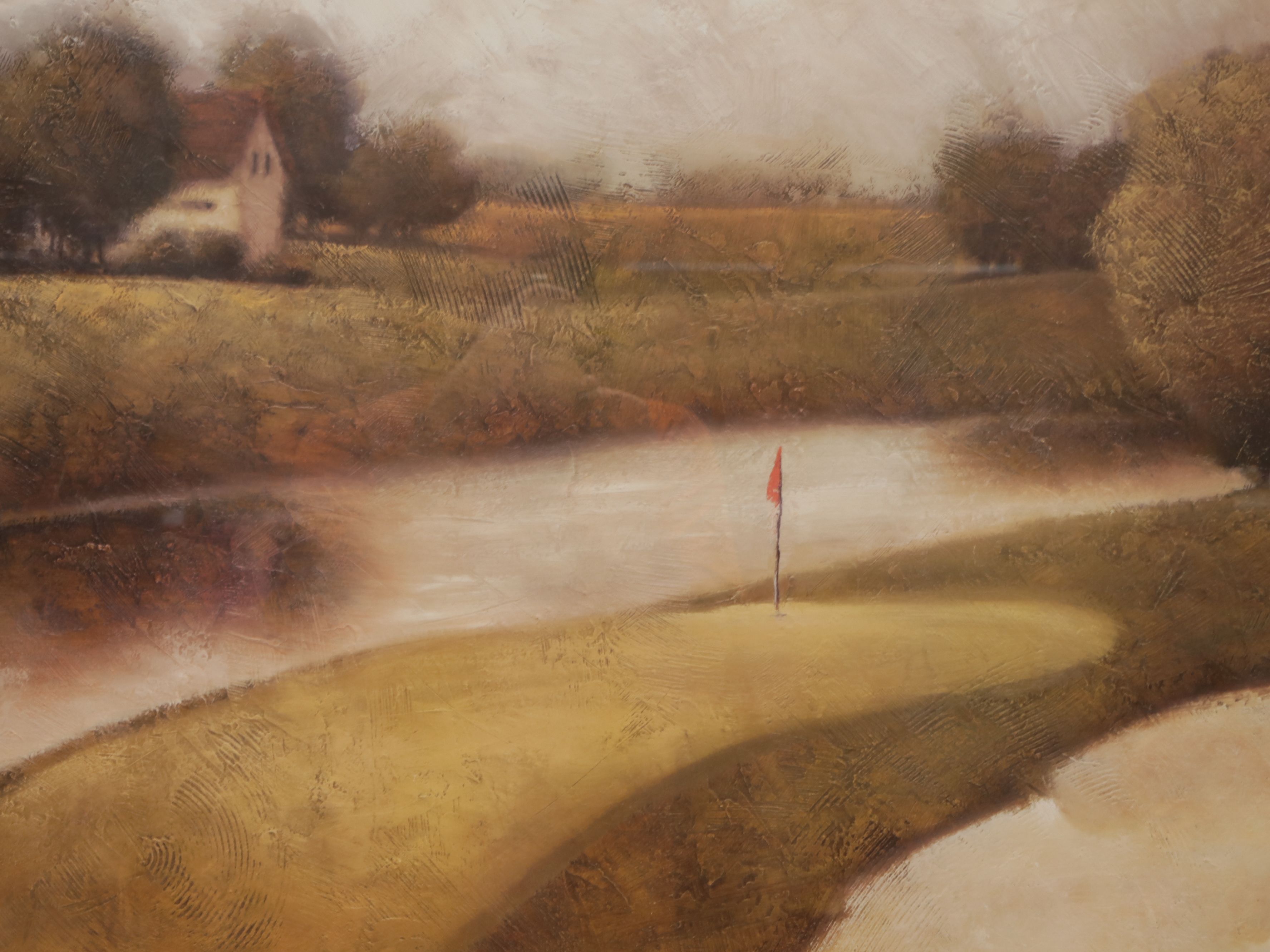 Golf Course Offset Lithograph "Sand Trap I" After Vincent George