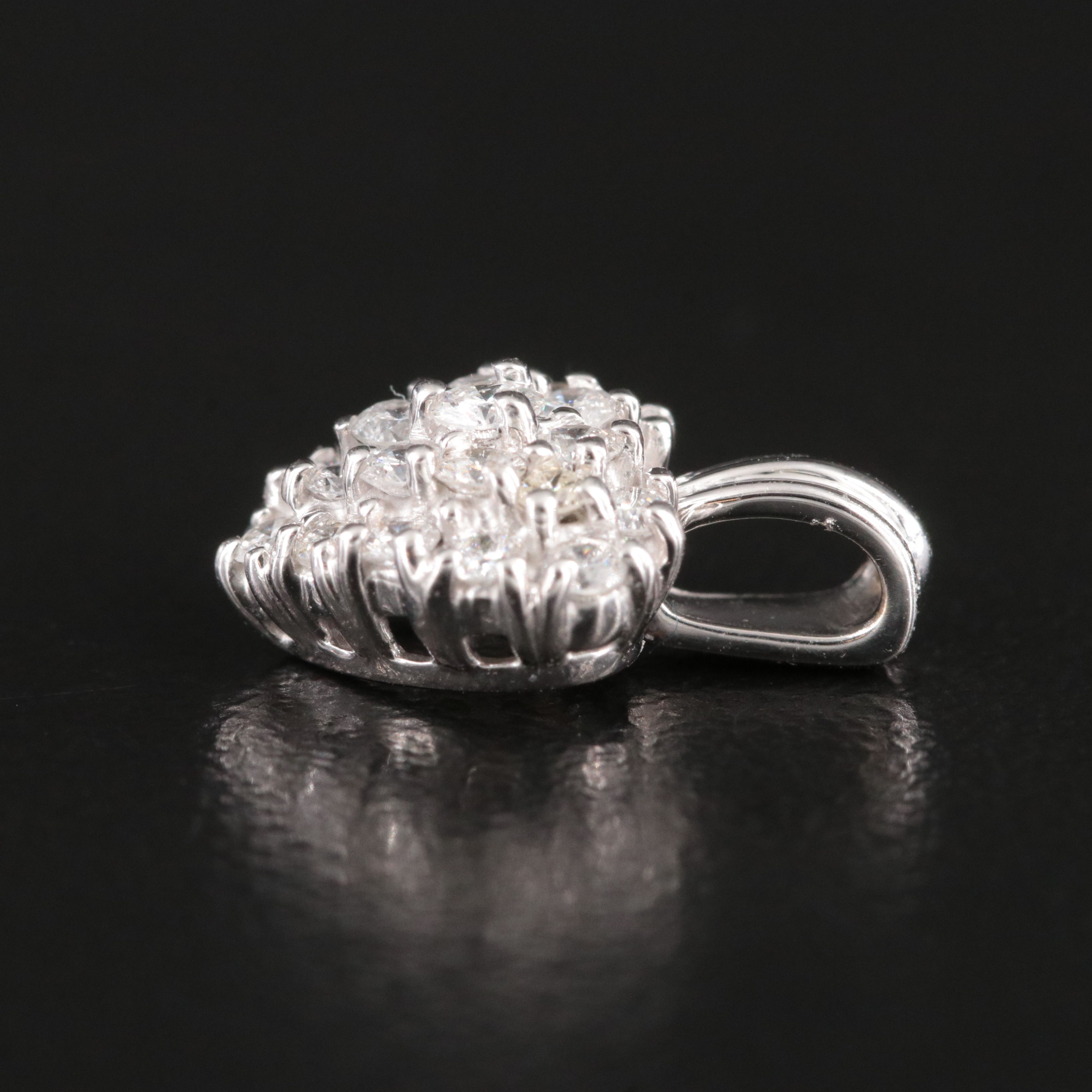 14K 0.36 CTW Diamond Heart Pendant