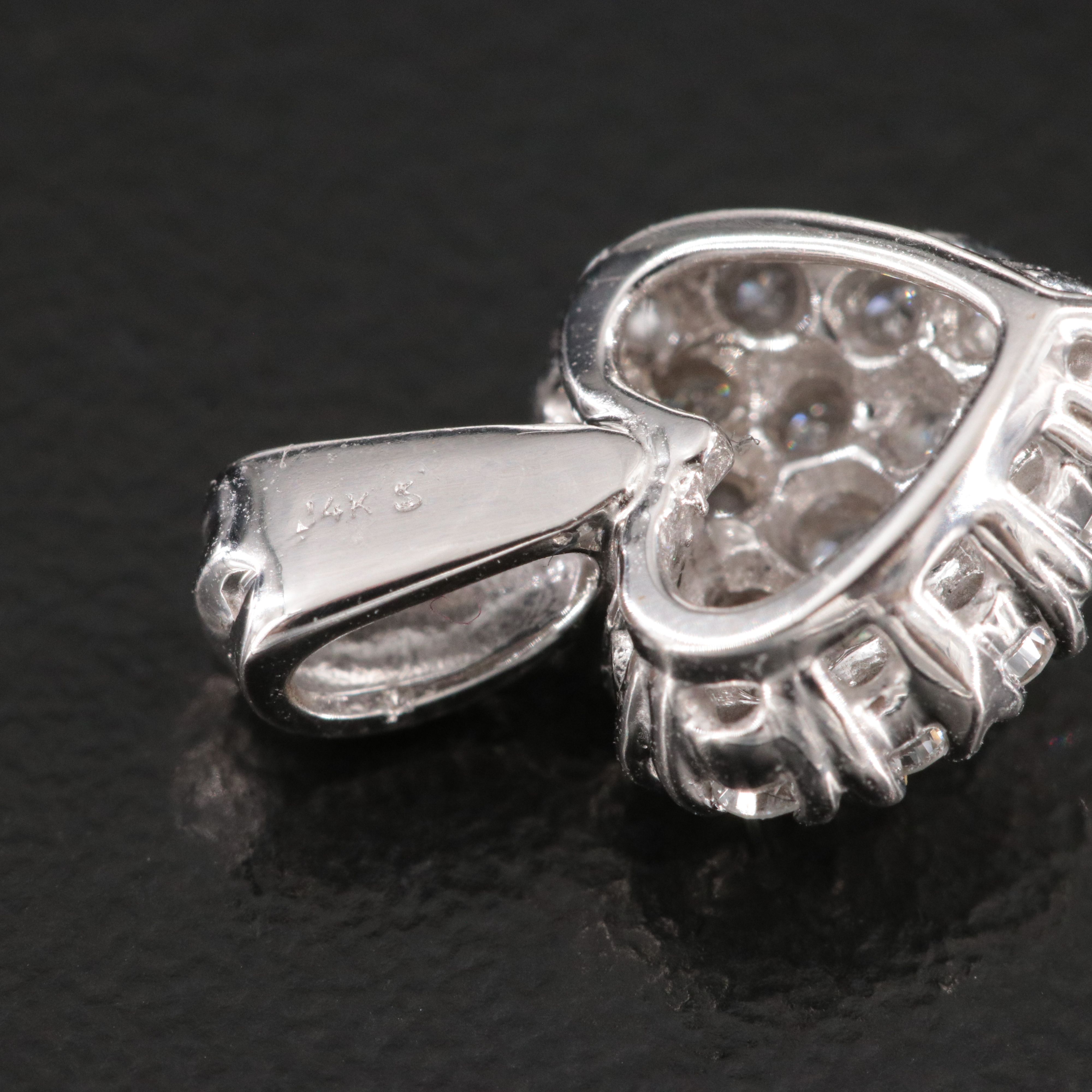 14K 0.36 CTW Diamond Heart Pendant