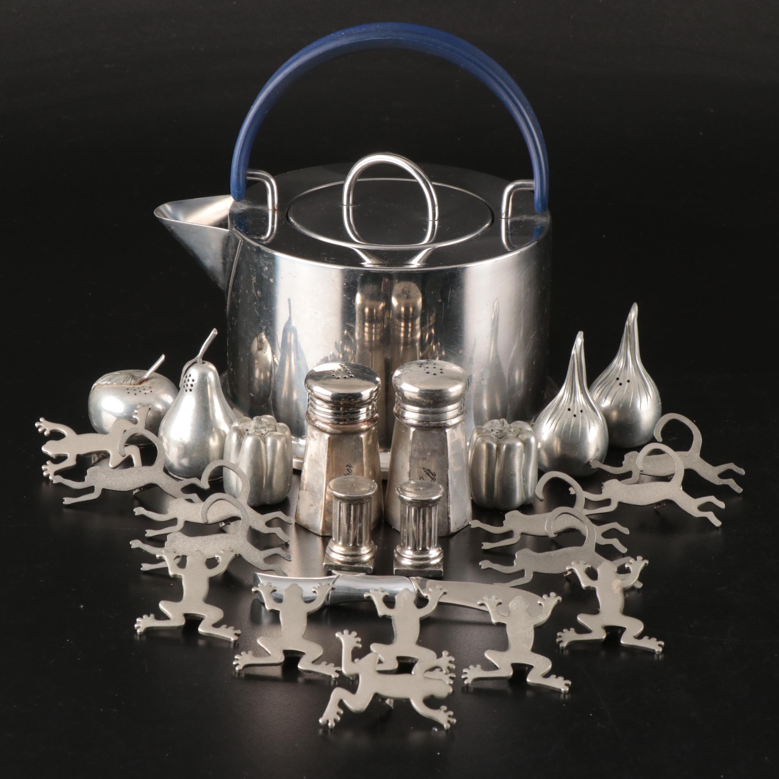 C. Jørgensen for Bodum "Osiris" Kettle with Kirk Stieff, More Table Accessories