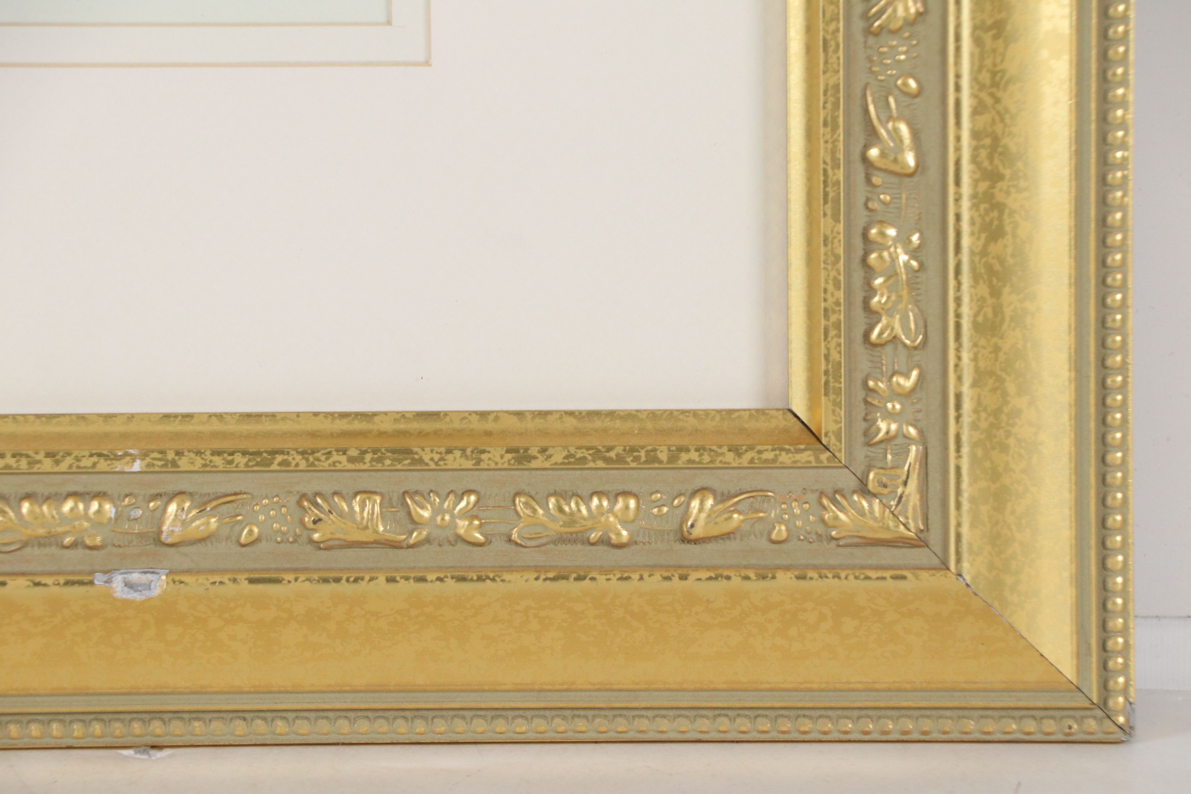 Raphael Abecassis Offset Lithograph Calligraphic Illustration, Late 20th Century