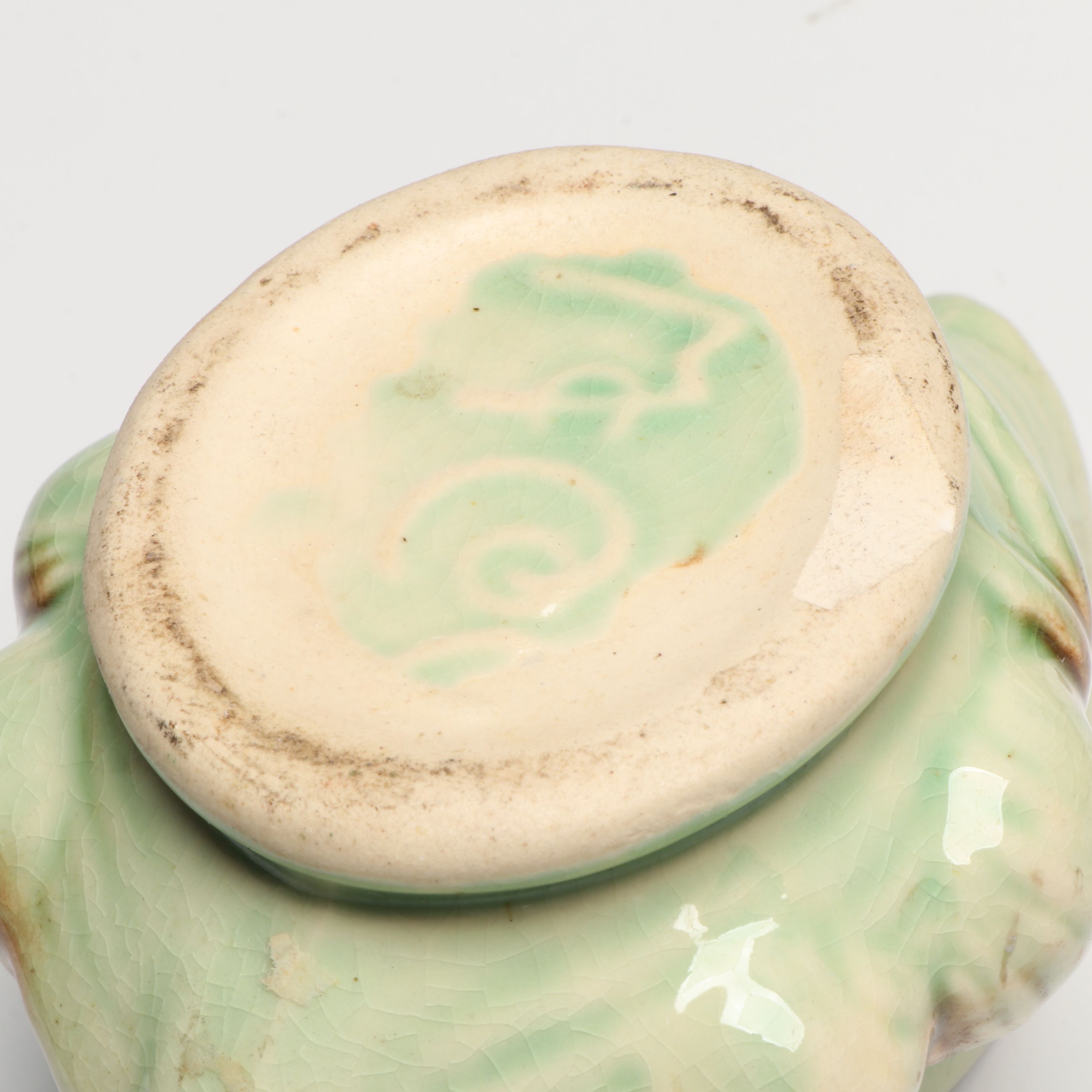 McCoy Pottery "Pine Cone" Creamer with Other Vases and Platter, Mid-20th Century