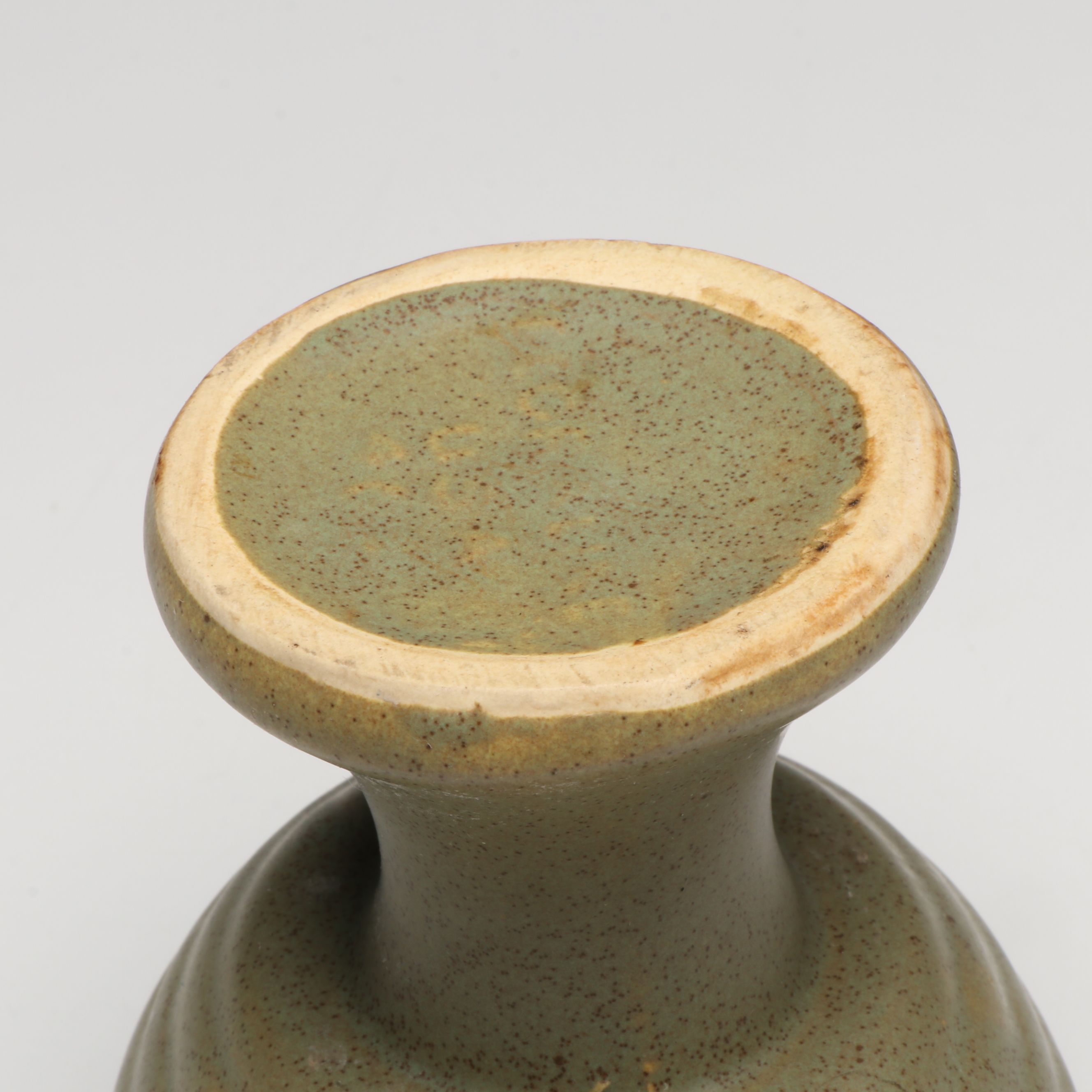 McCoy Pottery "Pine Cone" Creamer with Other Vases and Platter, Mid-20th Century