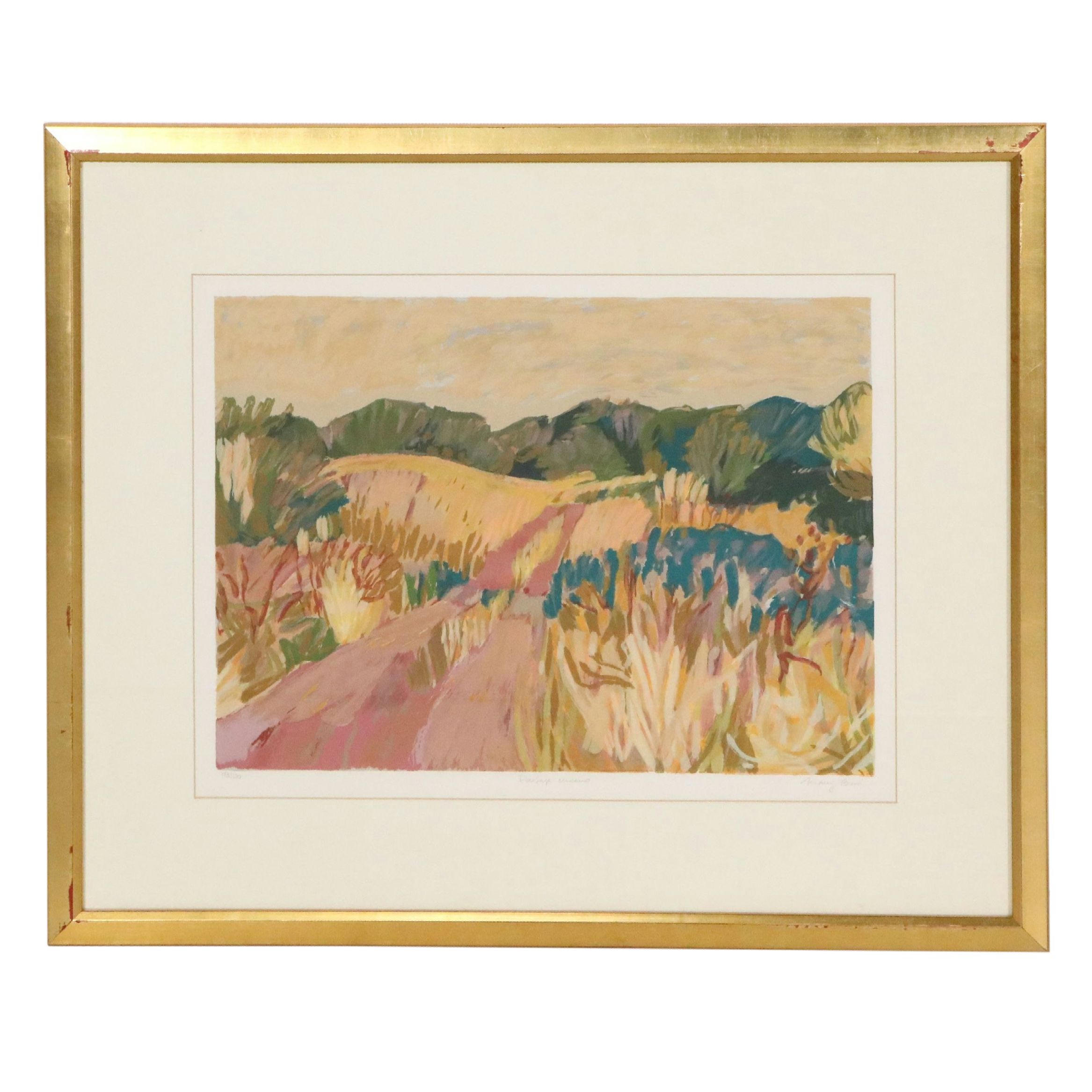 Southwest Landscape Serigraph "Paisaje Cercano"