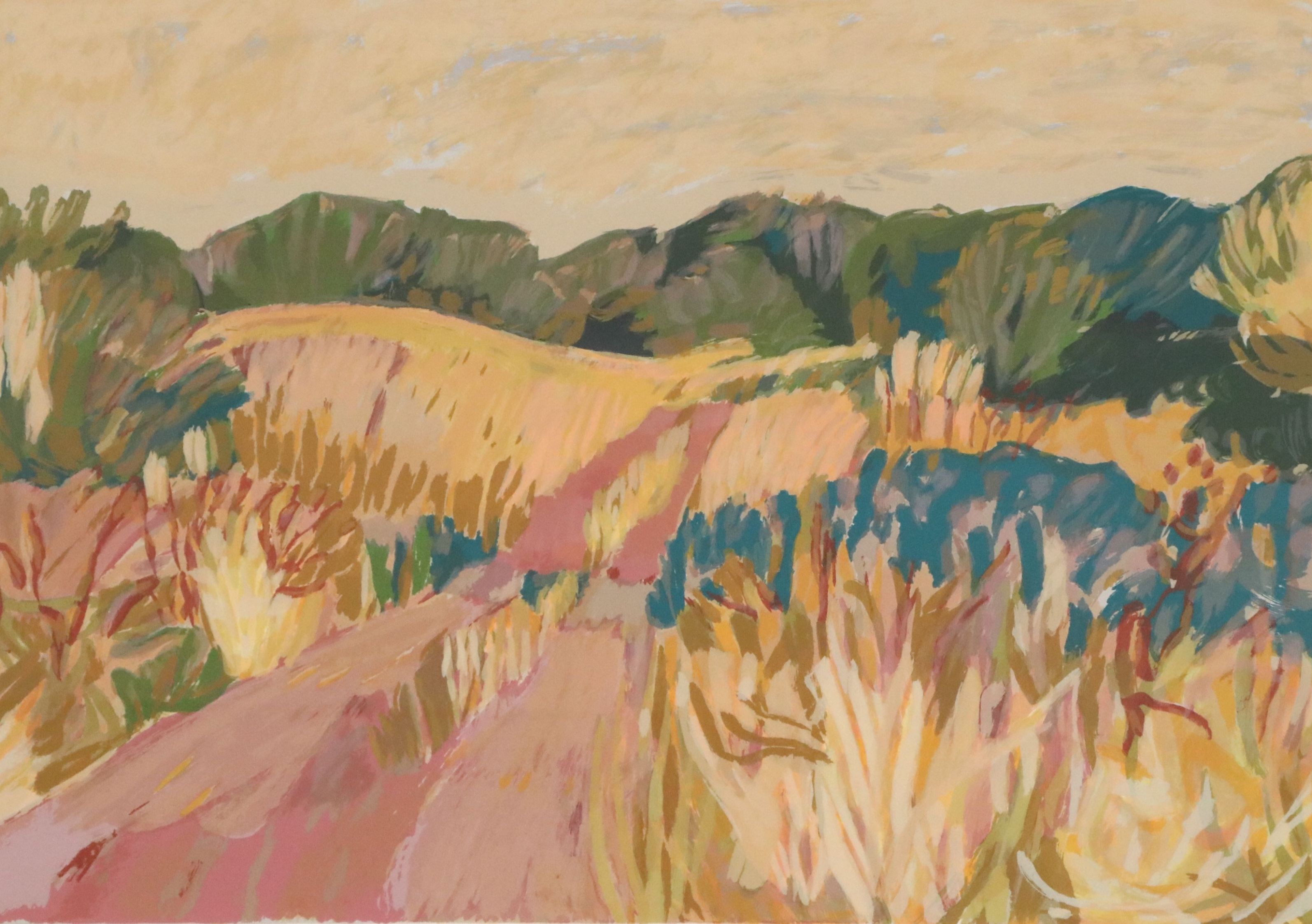 Southwest Landscape Serigraph "Paisaje Cercano"