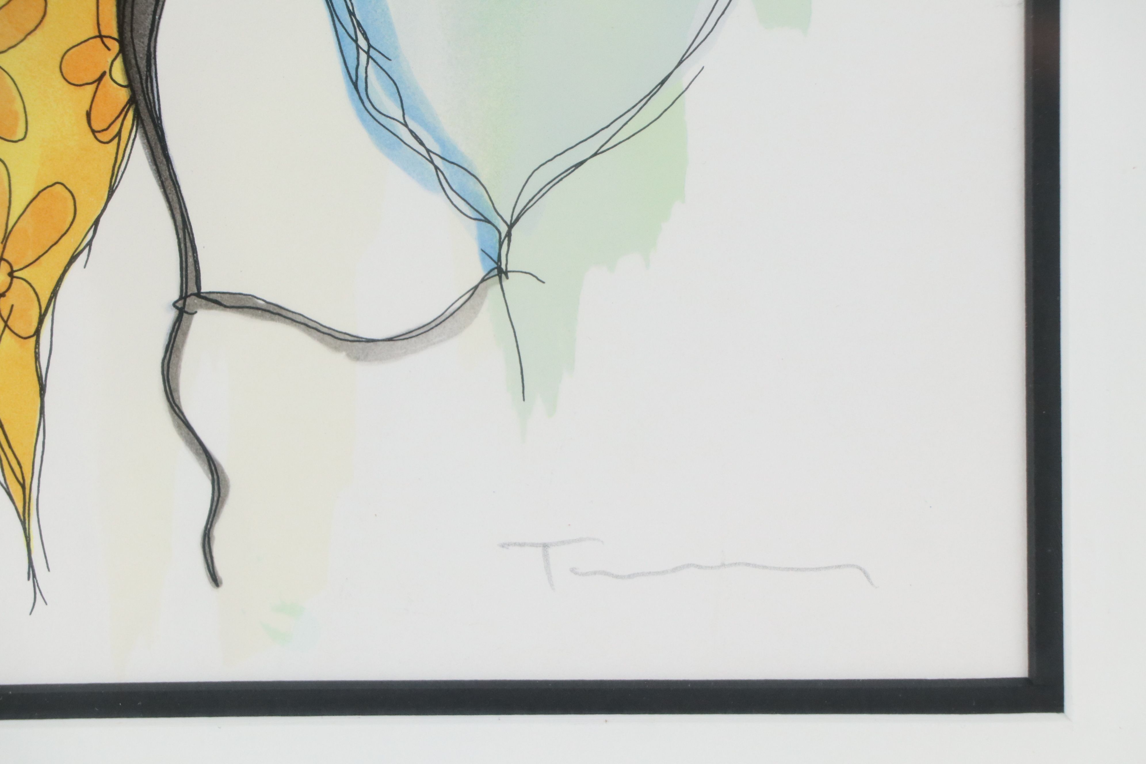 Itzchak Tarkay Lithograph "Woman Reading Magazine," Late 20th Century