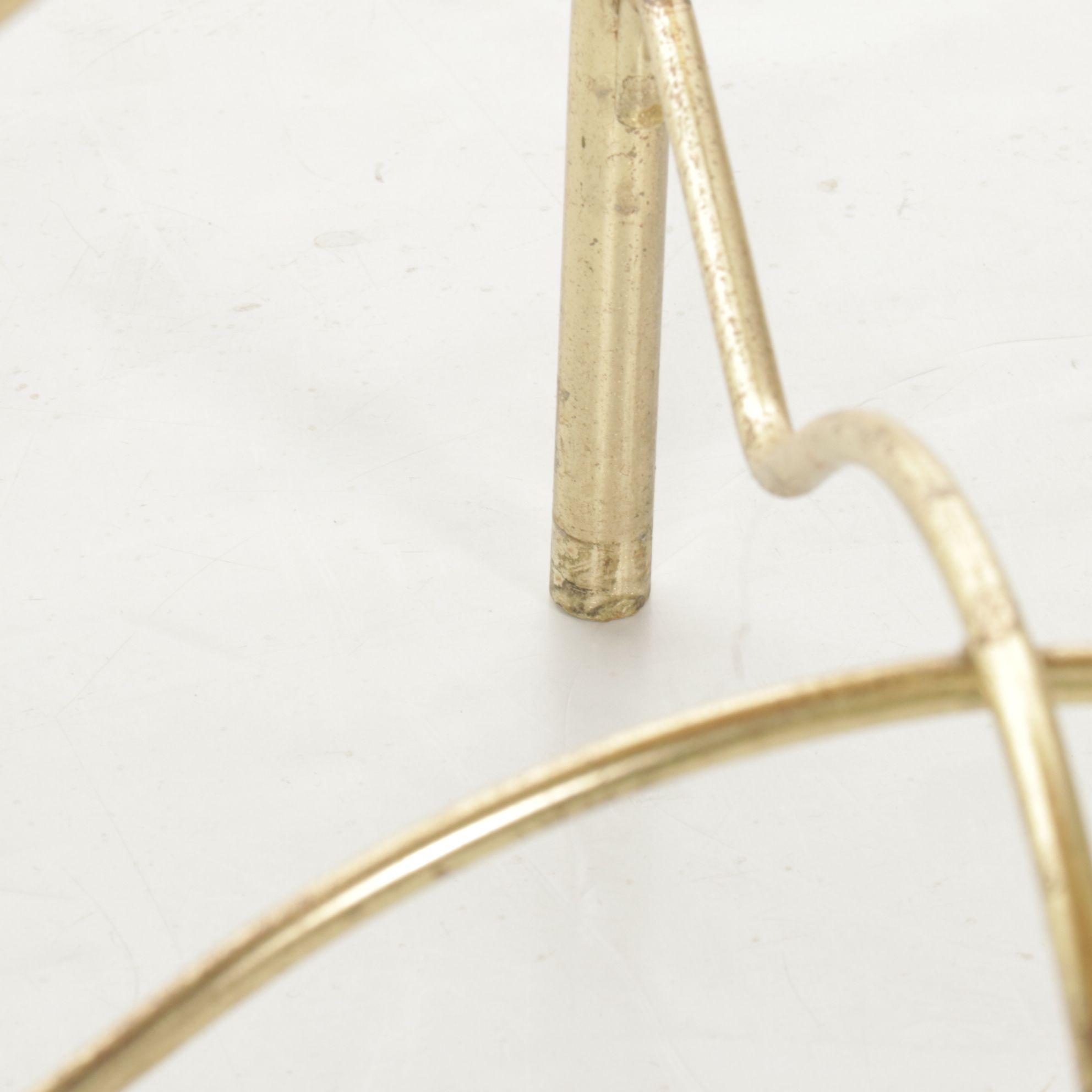 Hollywood Regency Tube Metal Vanity Stool, Mid-20th Century