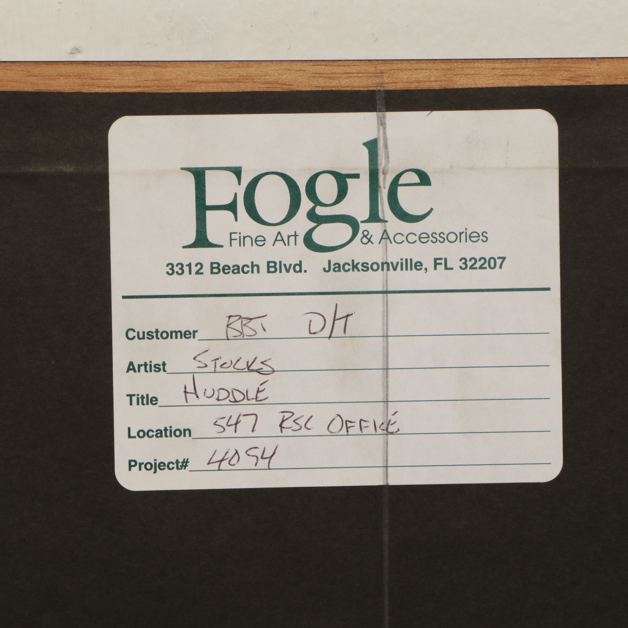 Landscape Offset Lithograph "Huddle" After Gregory Stocks