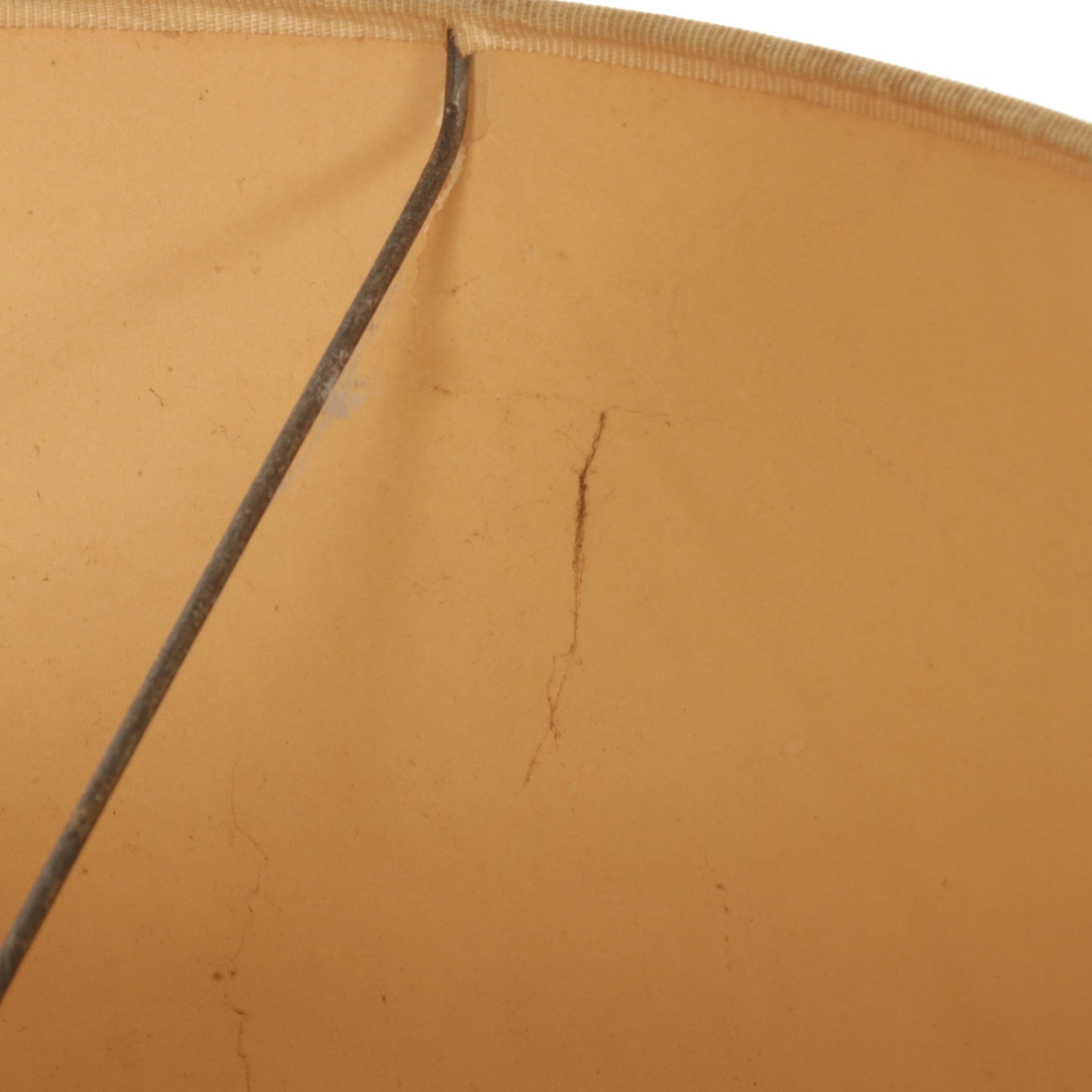 Mid Century Modern Drip Glaze Ceramic and Brass Table Lamp