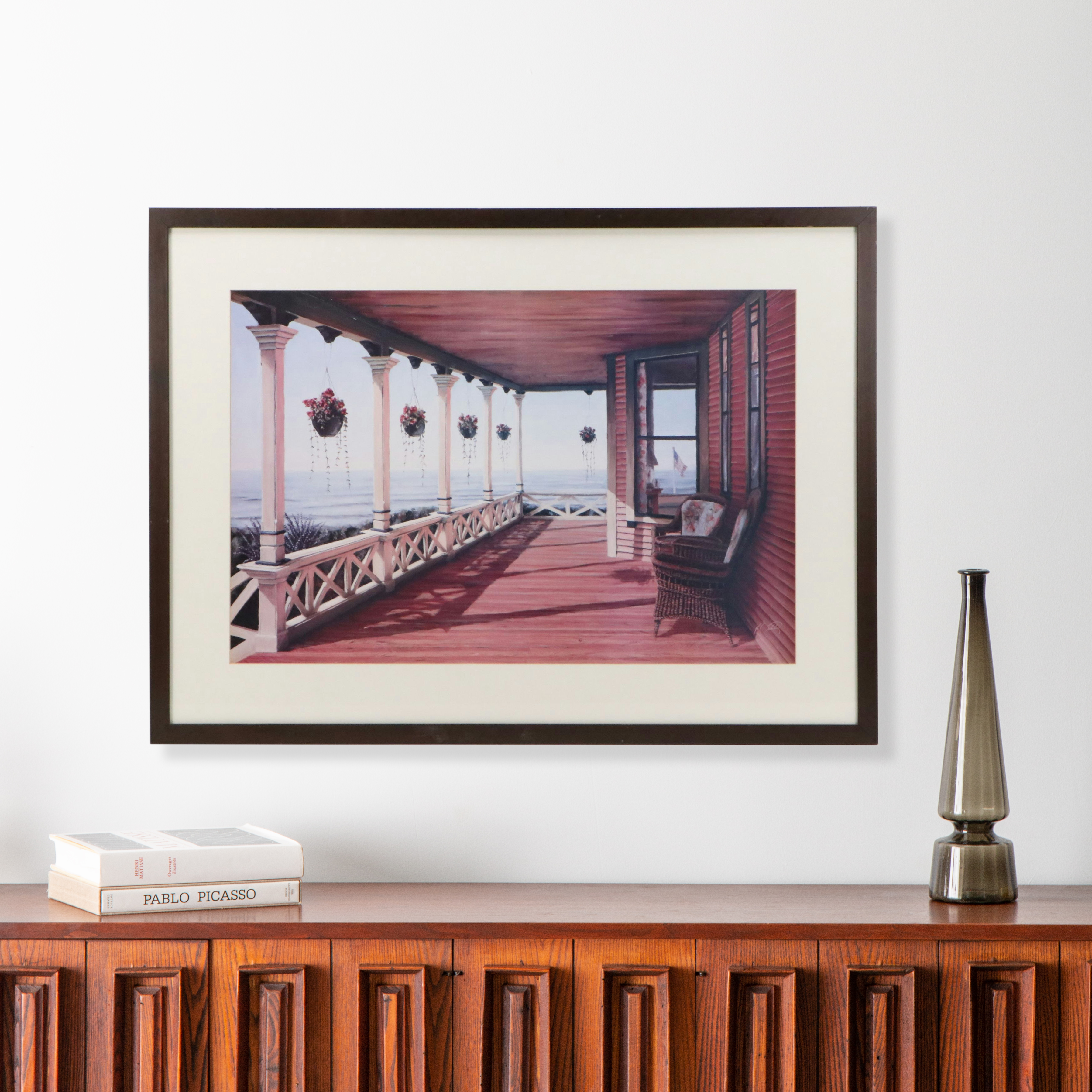 After Karl Soderlund Offset Lithograph "A Perfect View," Late 20th Century