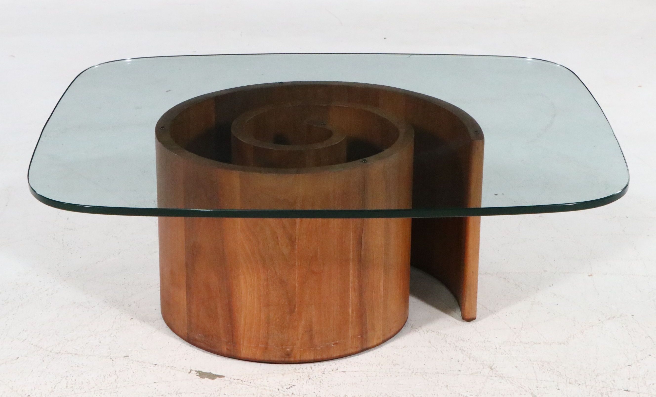Mid Century Modern Vladimir Kagan Snail Coffee Table