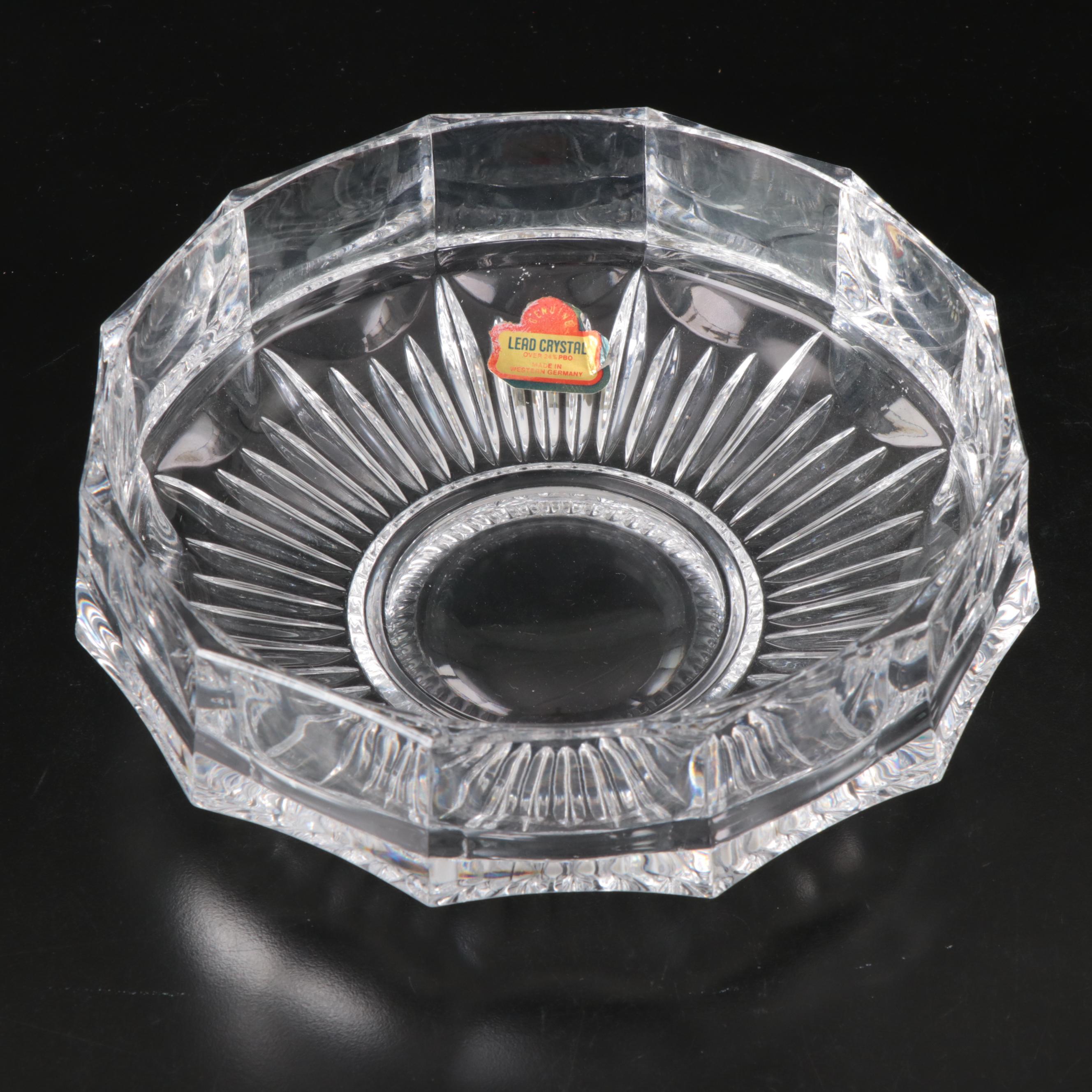 Rosenthal "Blossom" Bowl, Umbrella Urn and Lead Crystal Candy Dish