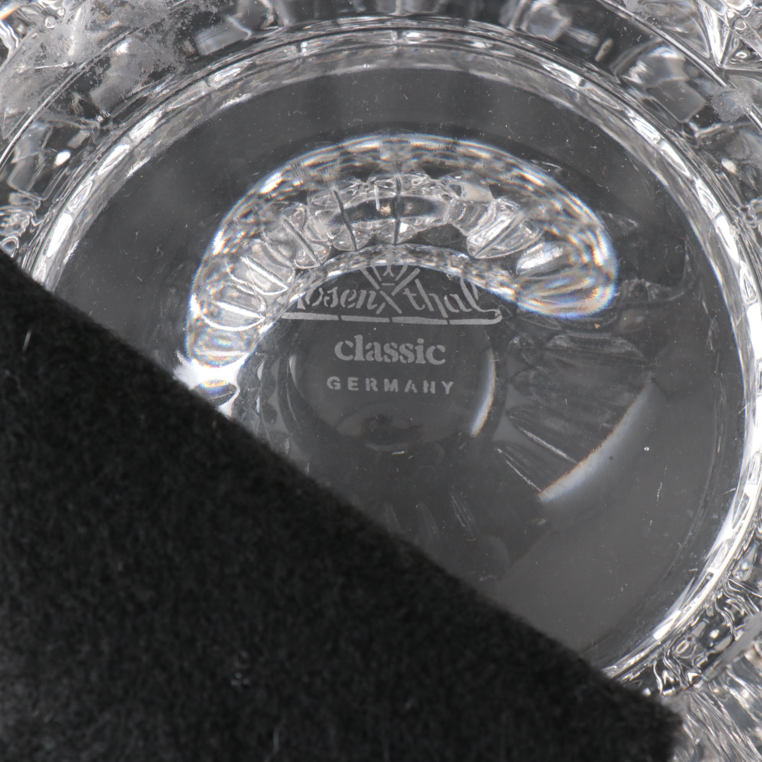 Rosenthal "Blossom" Bowl, Umbrella Urn and Lead Crystal Candy Dish