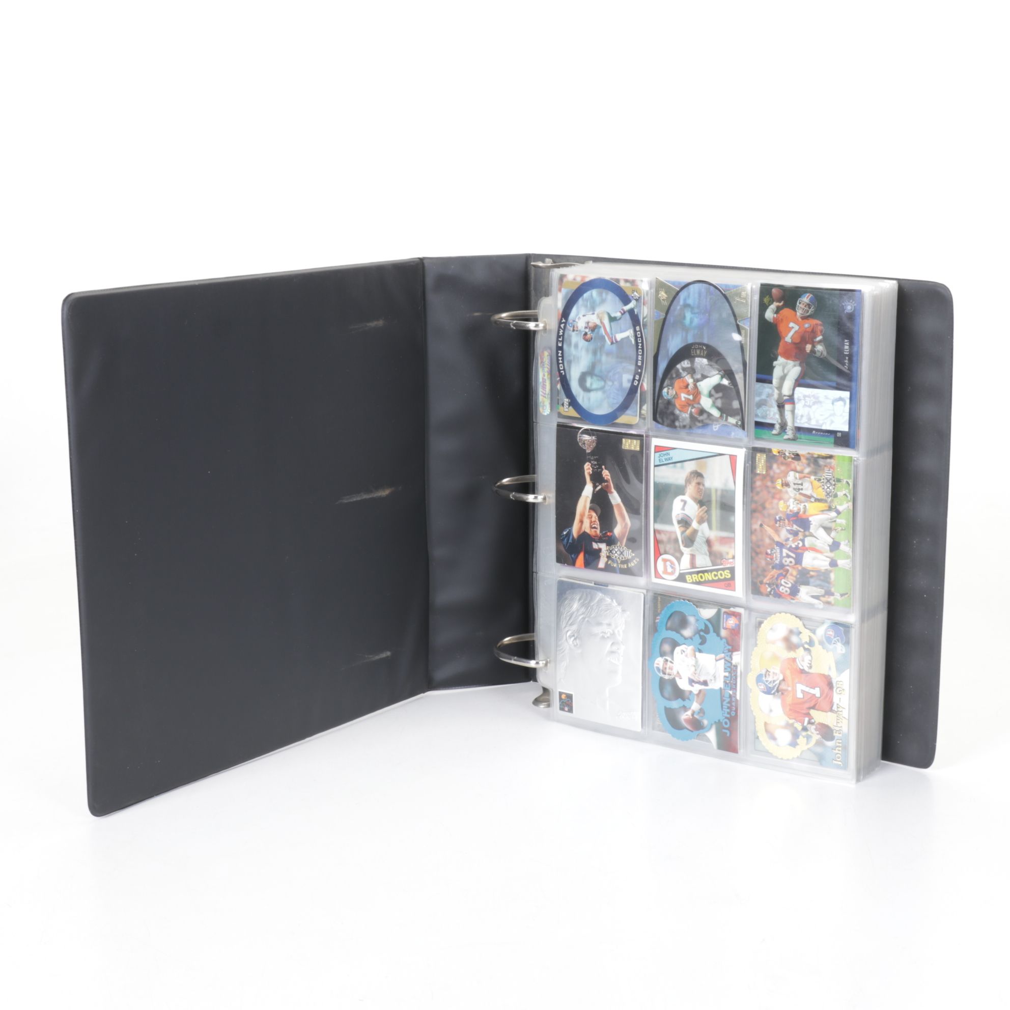 Collection of Football Cards Featuring John Elway Rookie Card