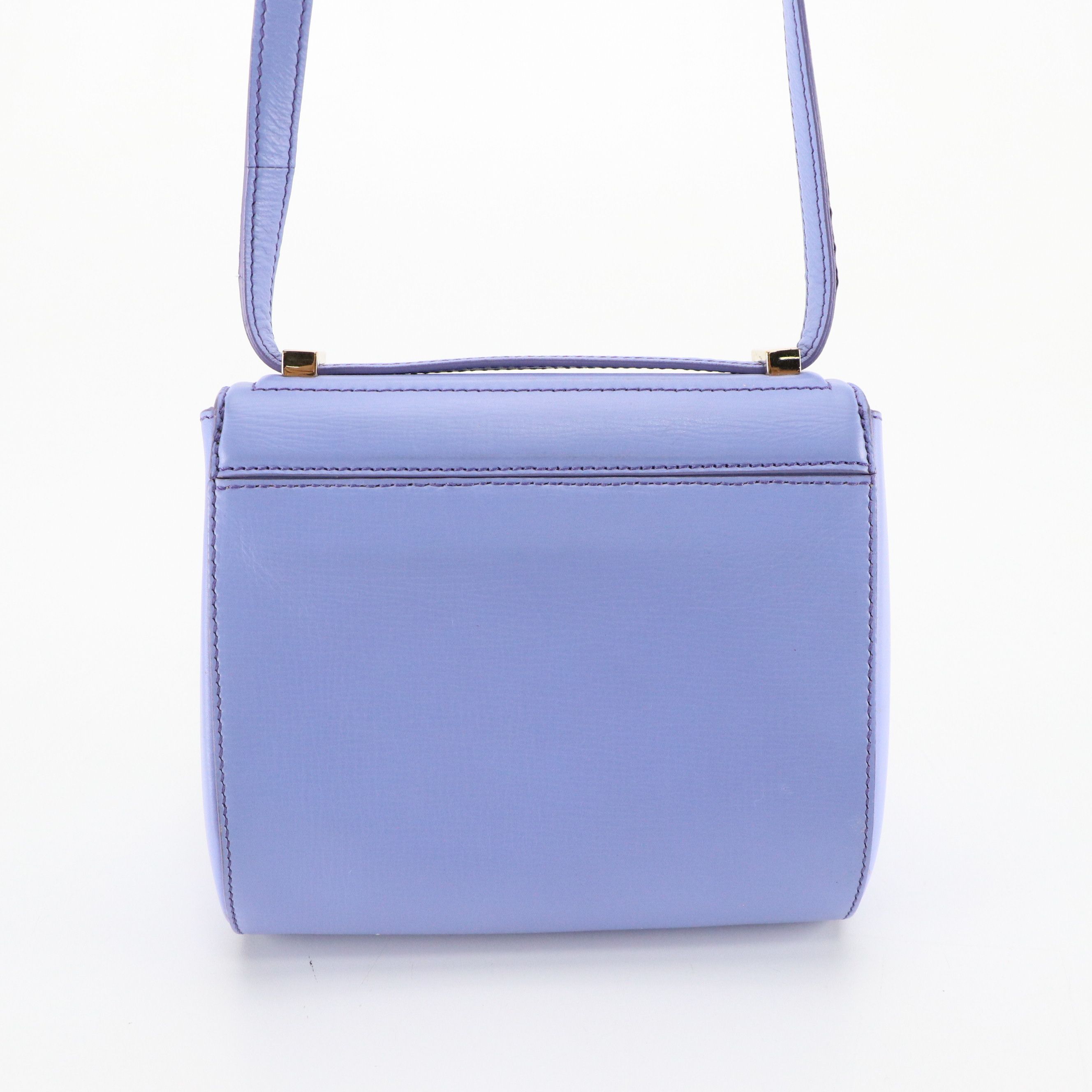 Givenchy Mini Pandora Box Two-Way Bag in Lavender Textured Calfskin Leather
