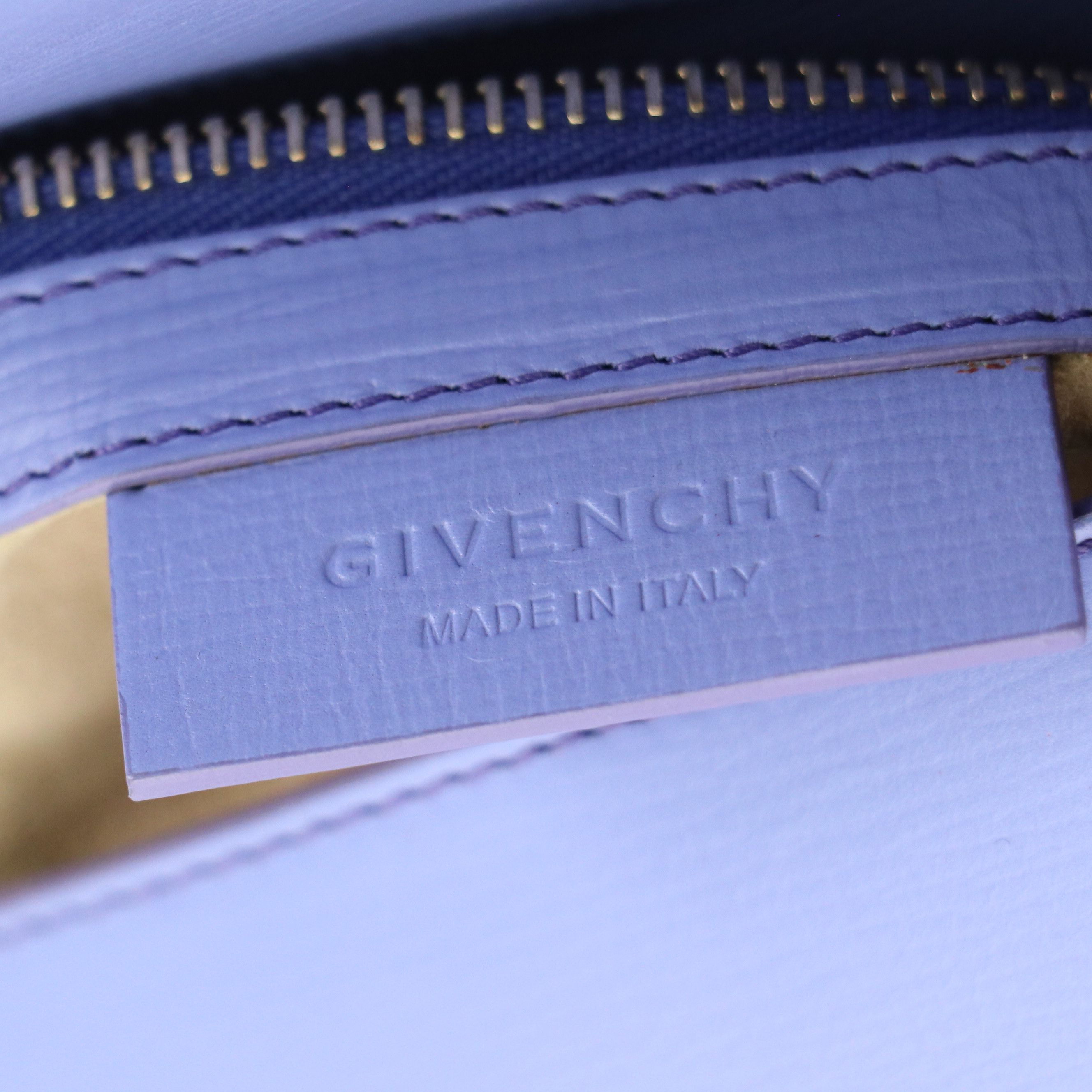 Givenchy Mini Pandora Box Two-Way Bag in Lavender Textured Calfskin Leather