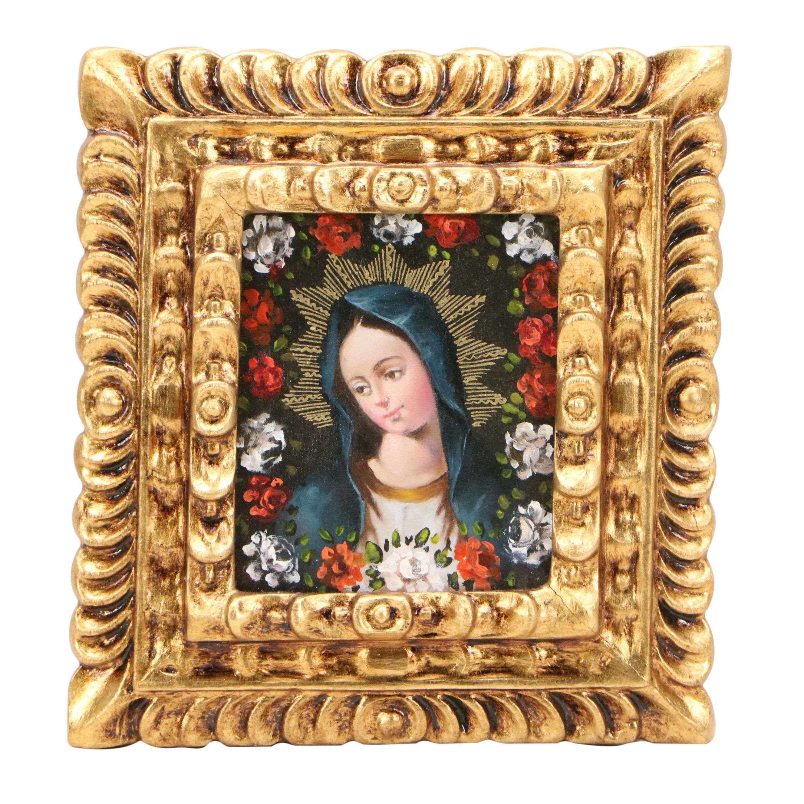 Ernesto Zuñiga Oil Painting "Virgin Mary"